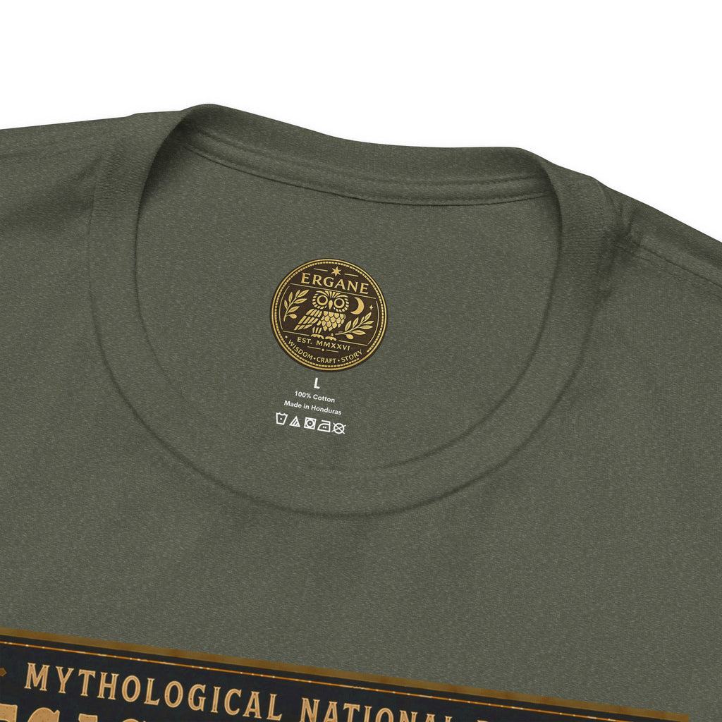 Mythological National Parks Collection III- #020-028 - Heros & Monsters | Vintage nature poster Tee | Mythological National Parks graphic shirt
