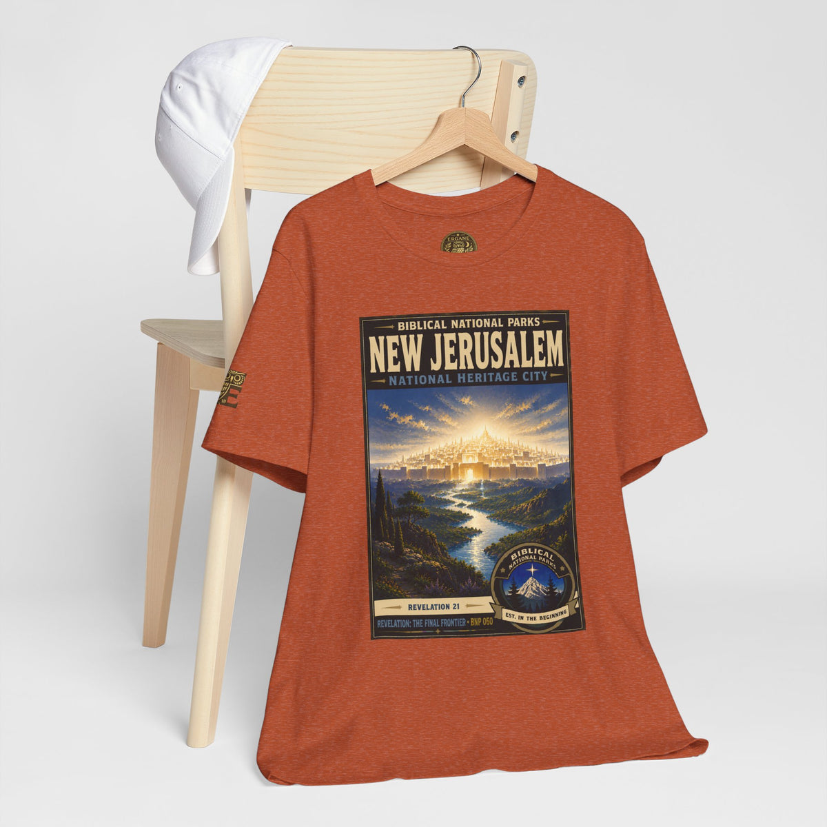 Biblical National Parks Collection X- #060/061 - Revelation: The Final Frontier | Revelation 21 | Vintage nature poster Tee | Biblical national parks graphic shirt 2