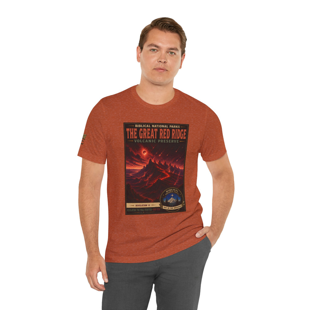Biblical National Parks Collection X- #059/061 - Revelation: The Final Frontier | Revelation 12 | Vintage nature poster Tee | Biblical national parks graphic shirt