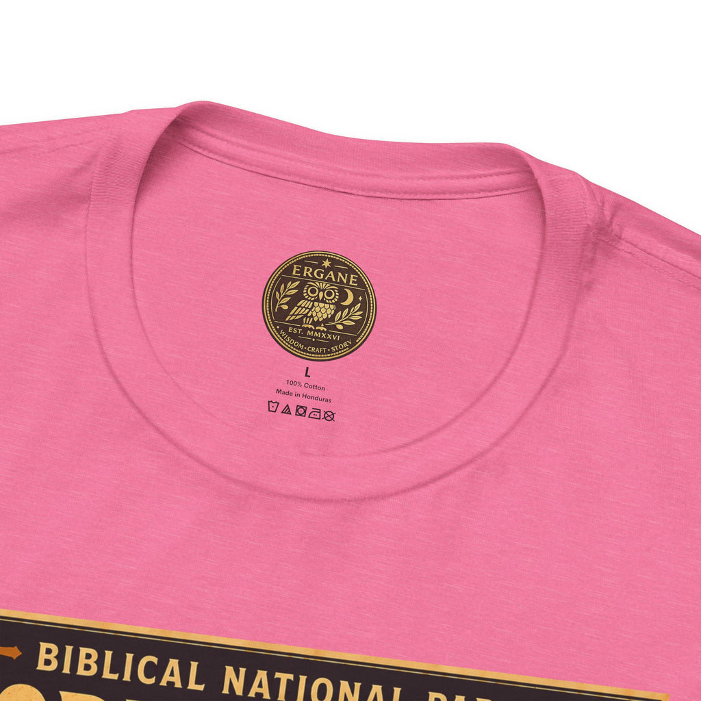 Biblical National Parks Collection III- The Promised Land #015/018 Joshua 3 | Vintage nature poster Tee | Biblical national parks graphic shirt