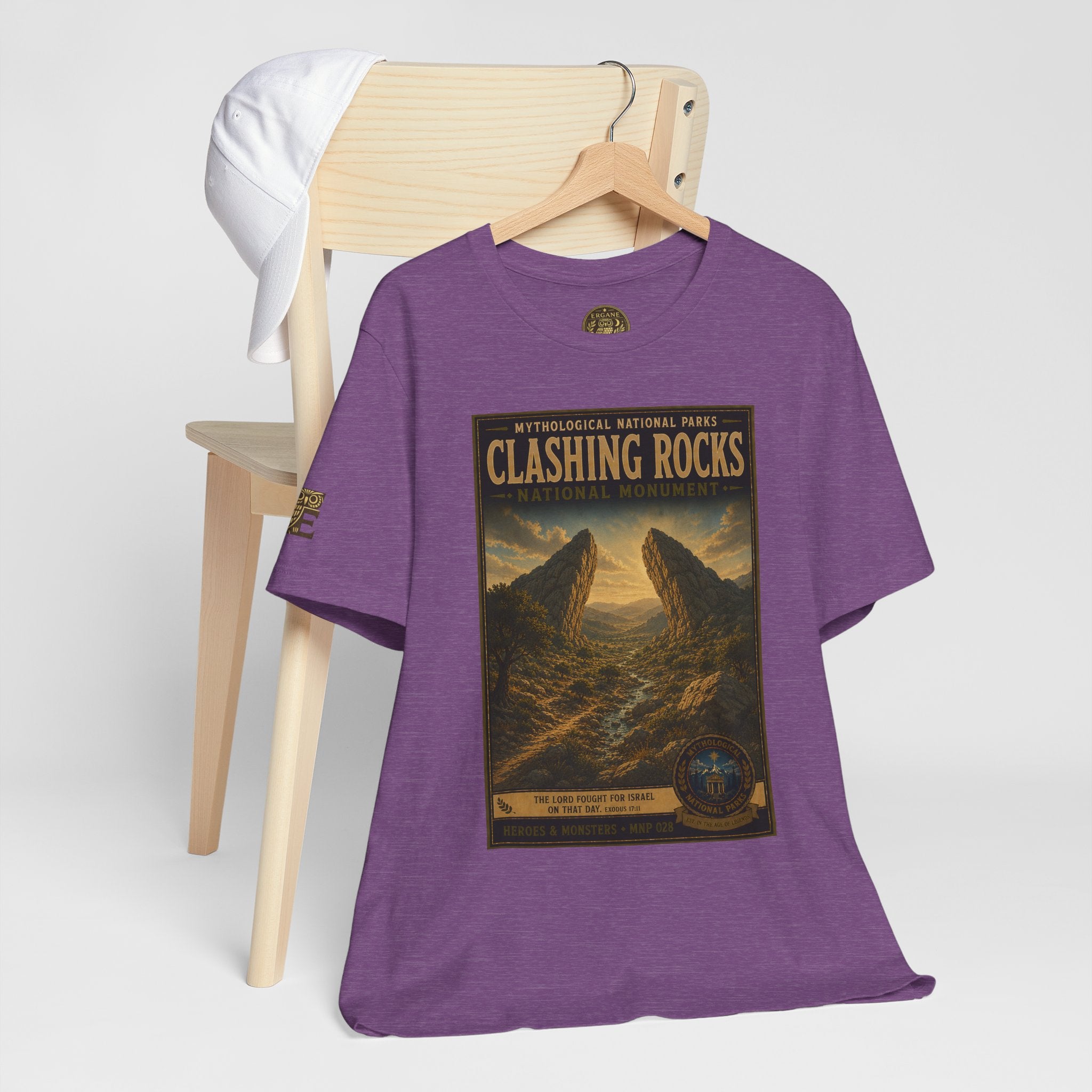 Mythological National Parks Collection III- #028-028 - Heros & Monsters | Vintage nature poster Tee | Mythological National Parks graphic shirt