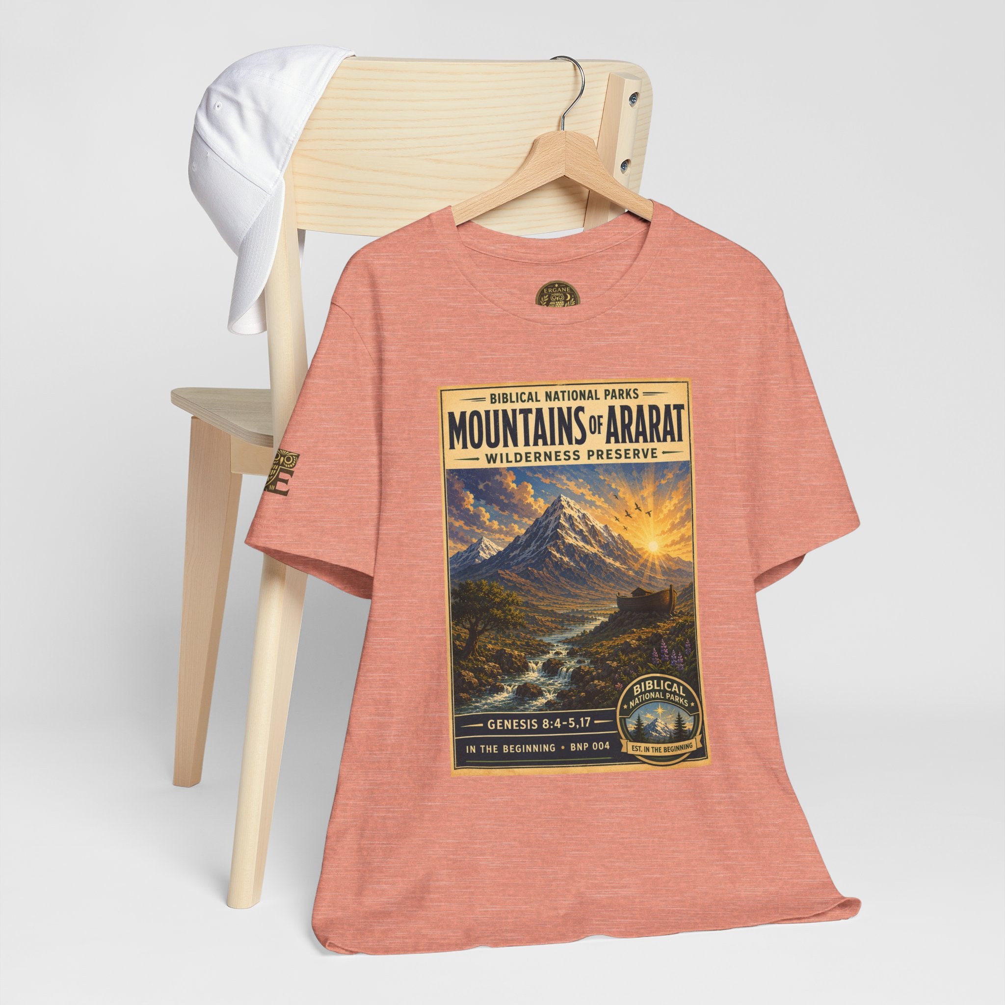 Biblical National Parks Collection I- In The Beginning #004/006 Genesis 8:4-5,17 | Vintage nature poster Tee | Biblical national parks graphic shirt
