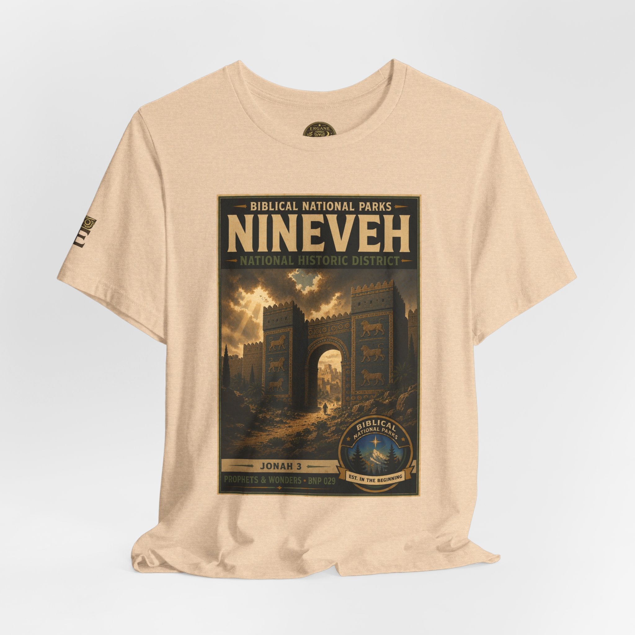 Biblical National Parks Collection V- Prophets & Wonders #029/030 Jonah 3 | Vintage nature poster Tee | Biblical national parks graphic shirt