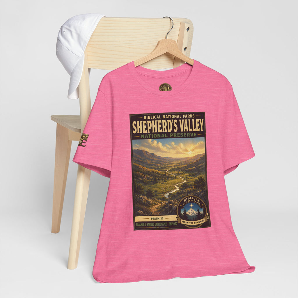 Biblical National Parks Collection IX- #050/054 -Psalms & Sacred Landscapes | Psalm 23 | Vintage nature poster Tee | Biblical national parks graphic shirt