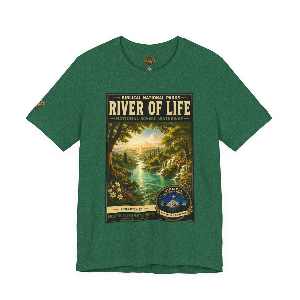 Biblical National Parks Collection X- #061/061 - Revelation: The Final Frontier | Revelation 22 | Vintage nature poster Tee | Biblical national parks graphic shirt 2