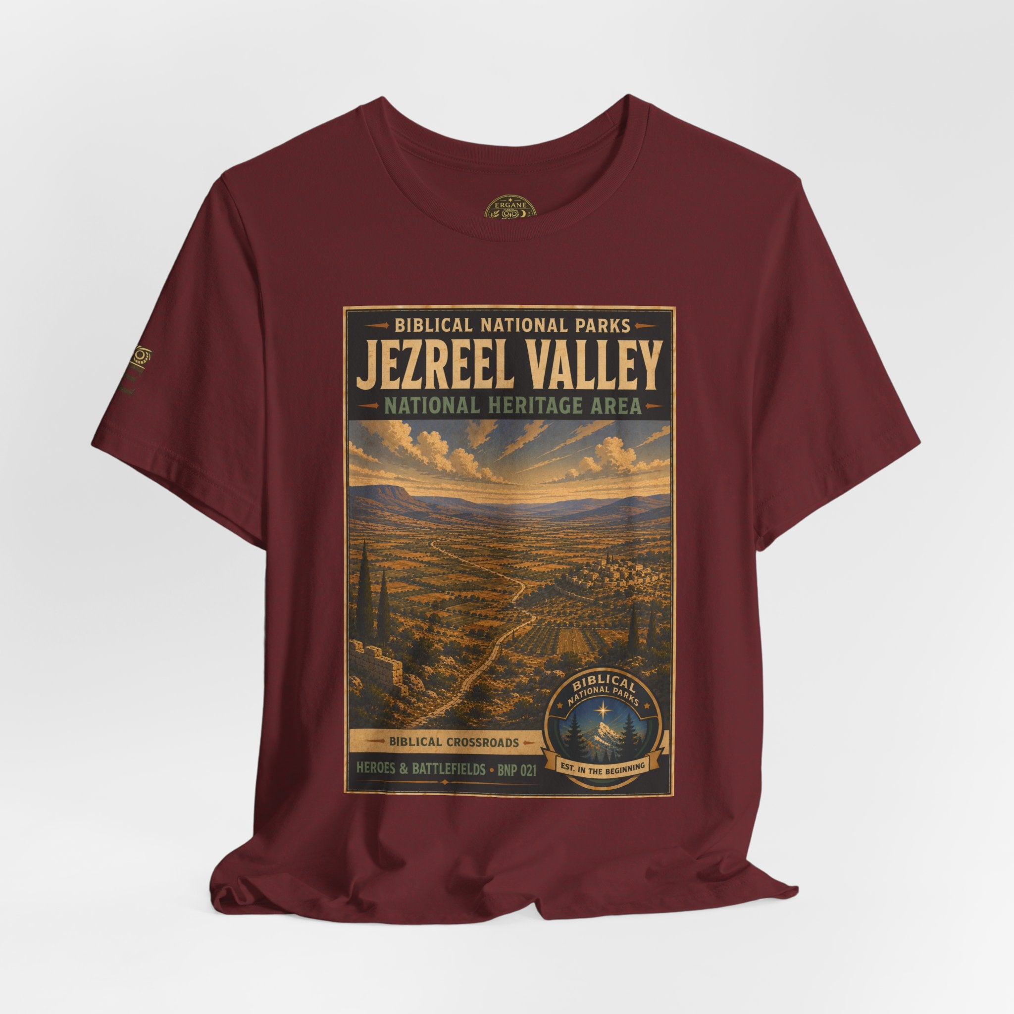 Biblical National Parks Collection IV- Heros & Battlefields #021/023 Biblical Crossroads | Vintage nature poster Tee | Biblical national parks graphic shirt