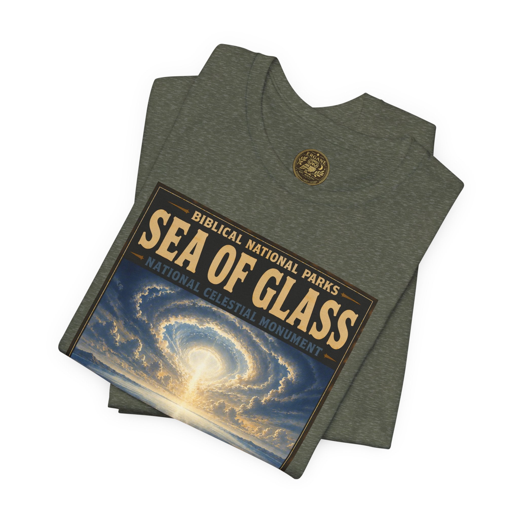 Biblical National Parks Collection X- #057/061 - Revelation: The Final Frontier | Revelation 4 | Vintage nature poster Tee | Biblical national parks graphic shirt