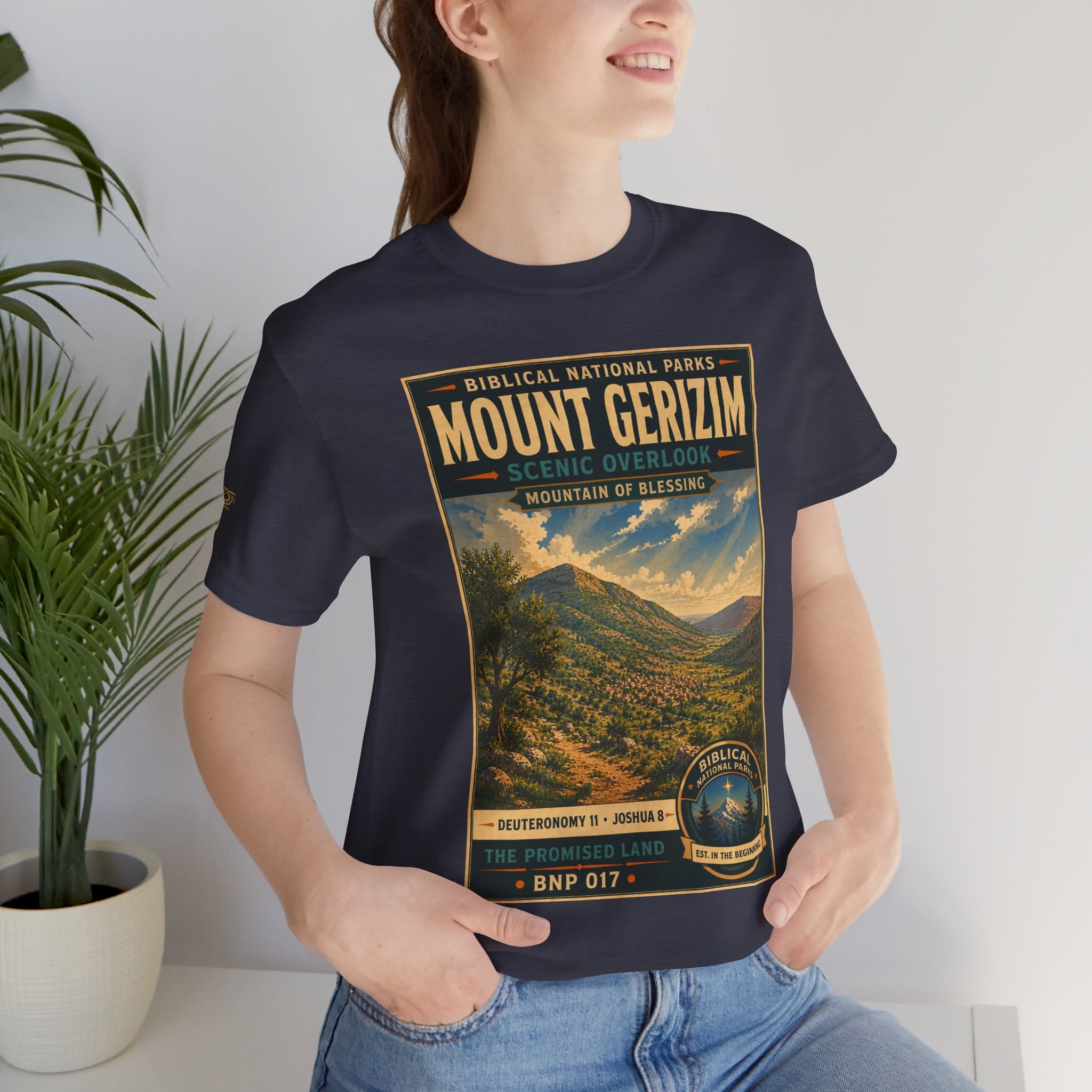 Biblical National Parks Collection III- The Promised Land #017/018 Joshua 8 | Vintage nature poster Tee | Biblical national parks graphic shirt