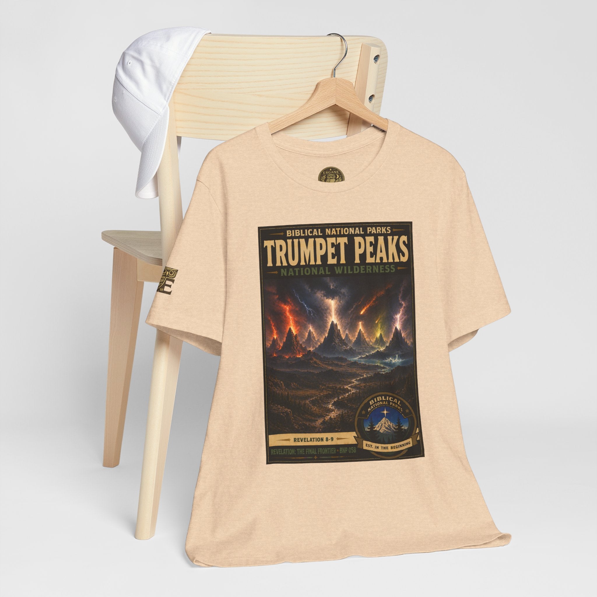 Biblical National Parks Collection X- #058/061 - Revelation: The Final Frontier | Revelation 8-9 | Vintage nature poster Tee | Biblical national parks graphic shirt