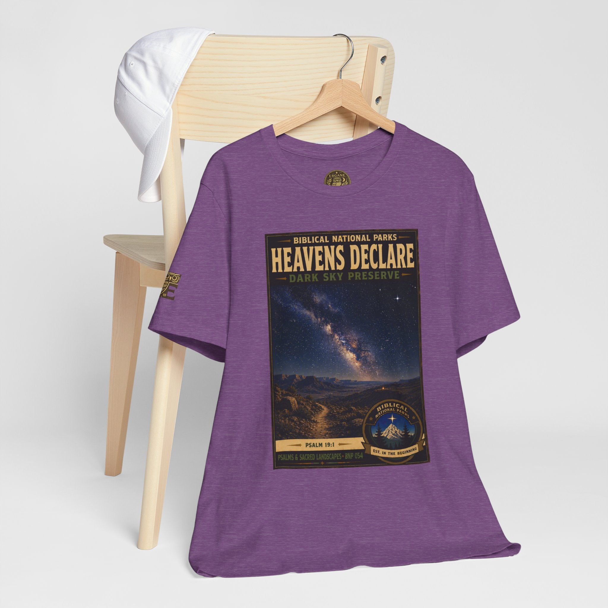 Biblical National Parks Collection IX- #054/054 -Psalms & Sacred Landscapes | Psalm 19:1 | Vintage nature poster Tee | Biblical national parks graphic shirt