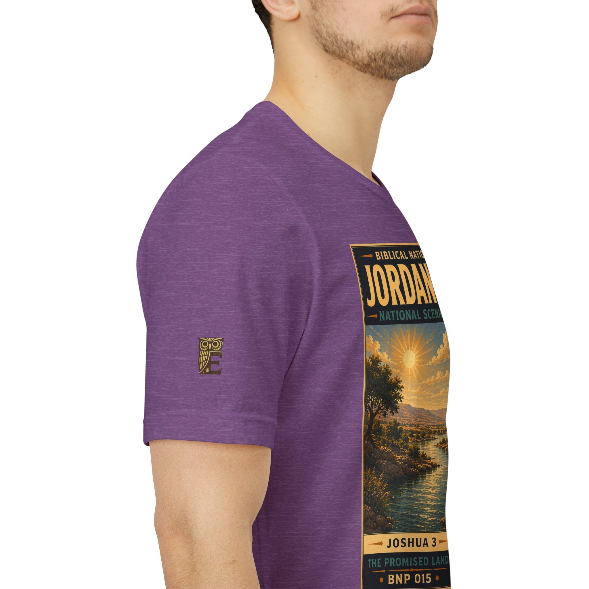 Biblical National Parks Collection III- The Promised Land #015/018 Joshua 3 | Vintage nature poster Tee | Biblical national parks graphic shirt