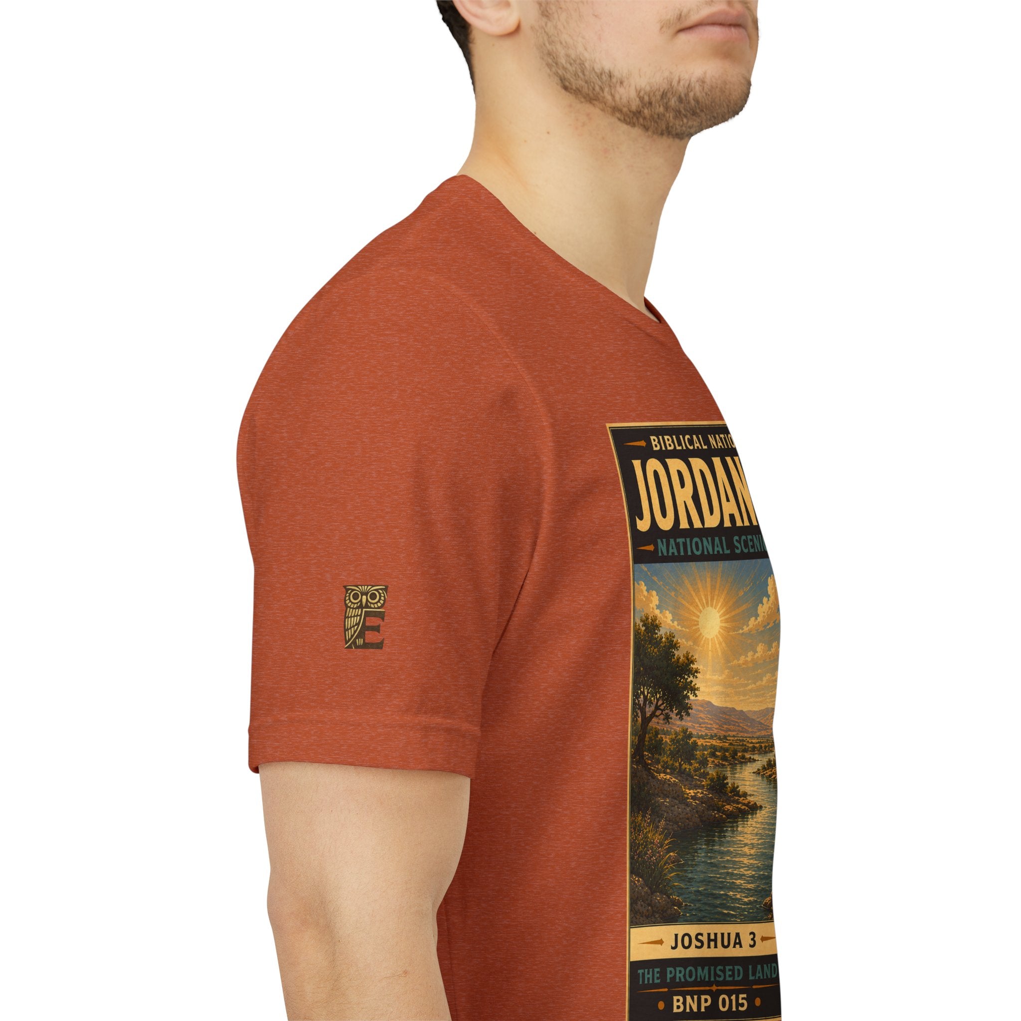 Biblical National Parks Collection III- The Promised Land #015/018 Joshua 3 | Vintage nature poster Tee | Biblical national parks graphic shirt