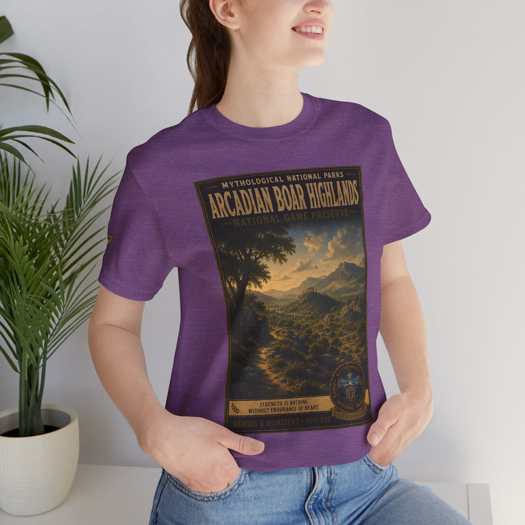 Mythological National Parks Collection III- #024-028 - Heros & Monsters | Vintage nature poster Tee | Mythological National Parks graphic shirt