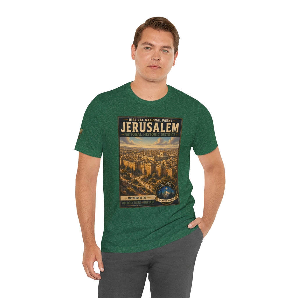 Biblical National Parks Collection VII- The Holy Week #037/041 | Matthew 21-23 | Vintage nature poster Tee | Biblical national parks graphic shirt