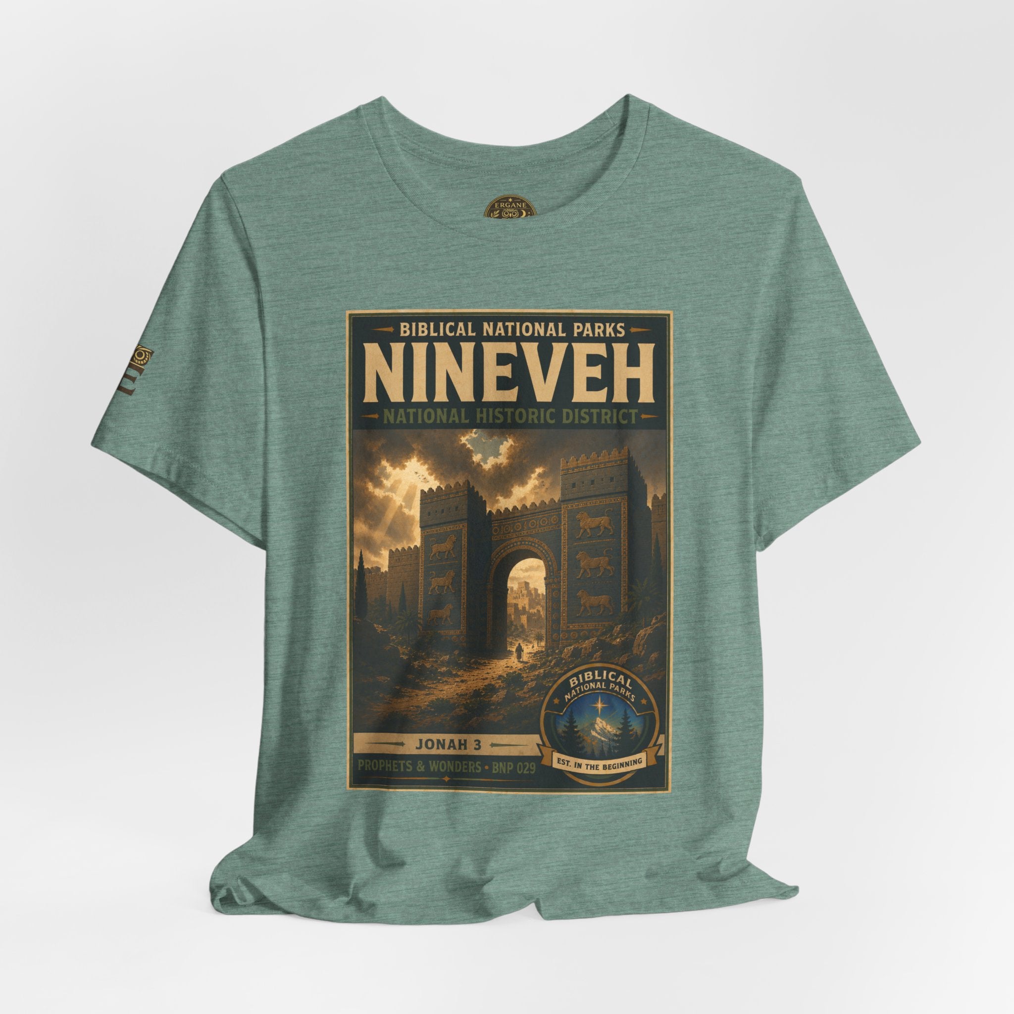 Biblical National Parks Collection V- Prophets & Wonders #029/030 Jonah 3 | Vintage nature poster Tee | Biblical national parks graphic shirt