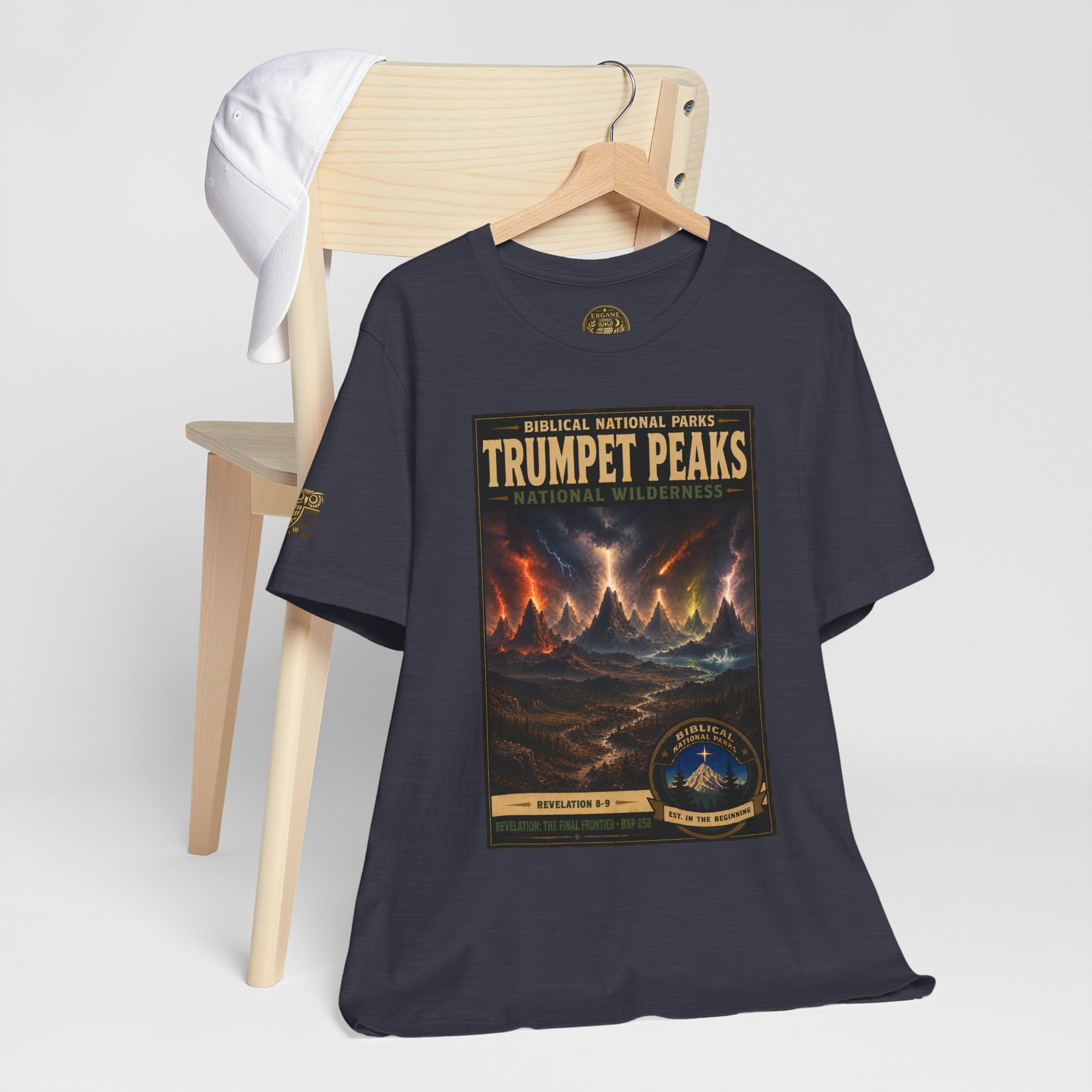 Biblical National Parks Collection X- #058/061 - Revelation: The Final Frontier | Revelation 8-9 | Vintage nature poster Tee | Biblical national parks graphic shirt