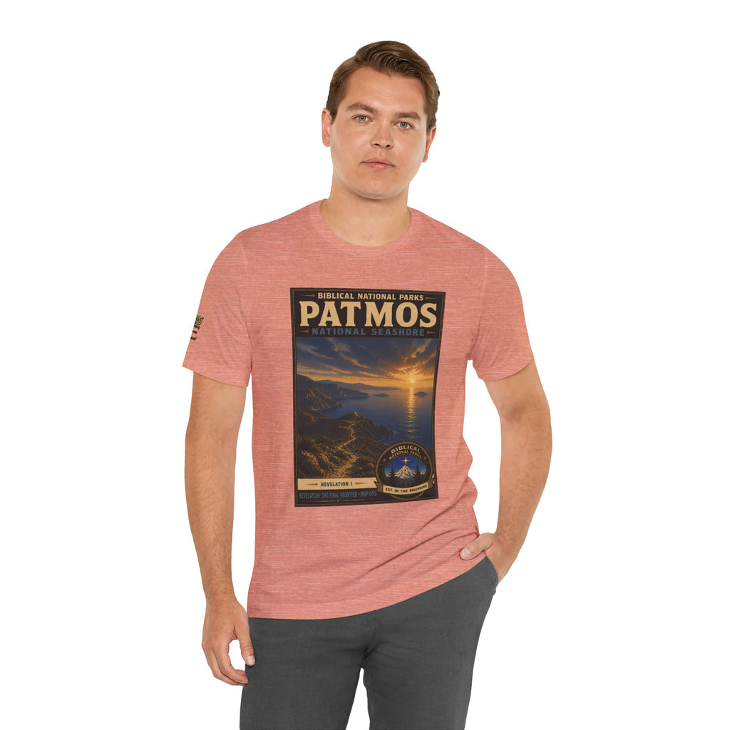 Biblical National Parks Collection X- #055/061 - Revelation: The Final Frontier | Revelation 1 | Vintage nature poster Tee | Biblical national parks graphic shirt