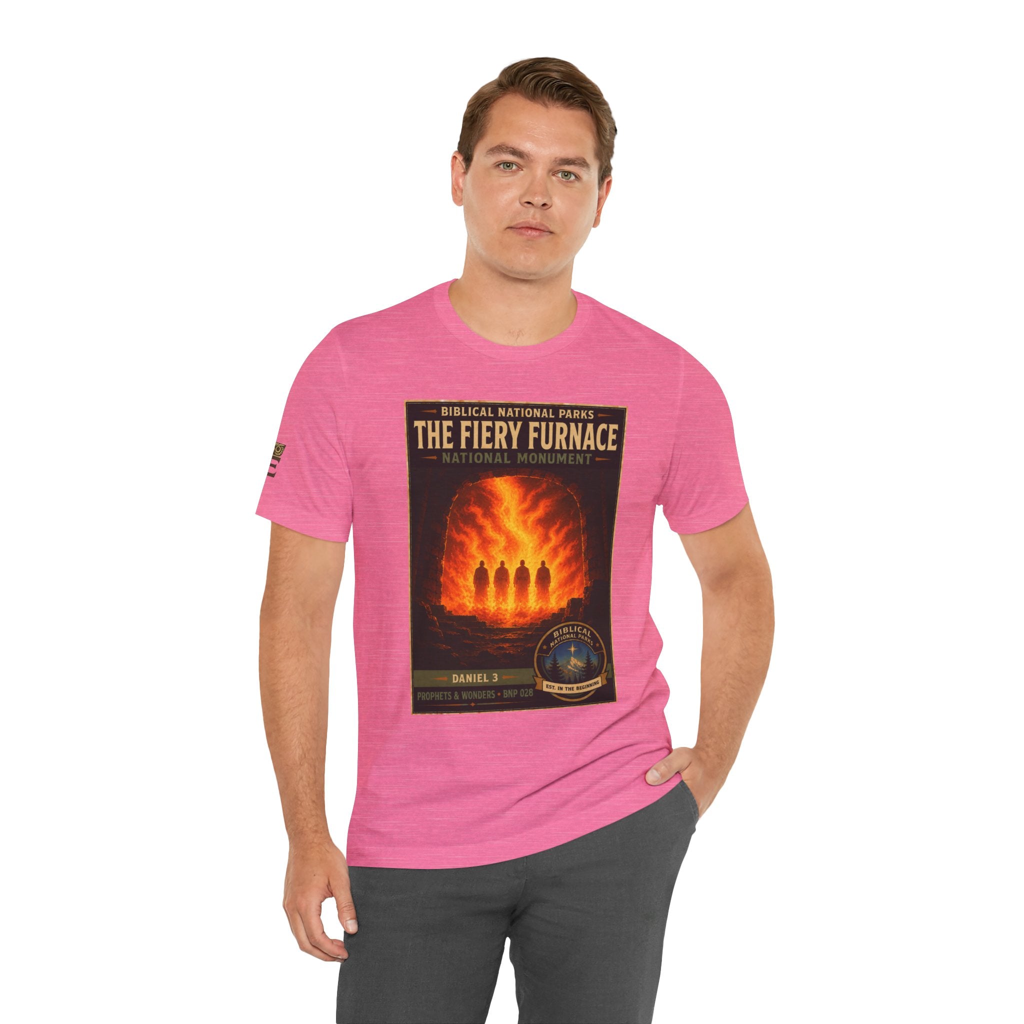 Biblical National Parks Collection V- Prophets & Wonders #028/030 Daniel 3 | Vintage nature poster Tee | Biblical national parks graphic shirt