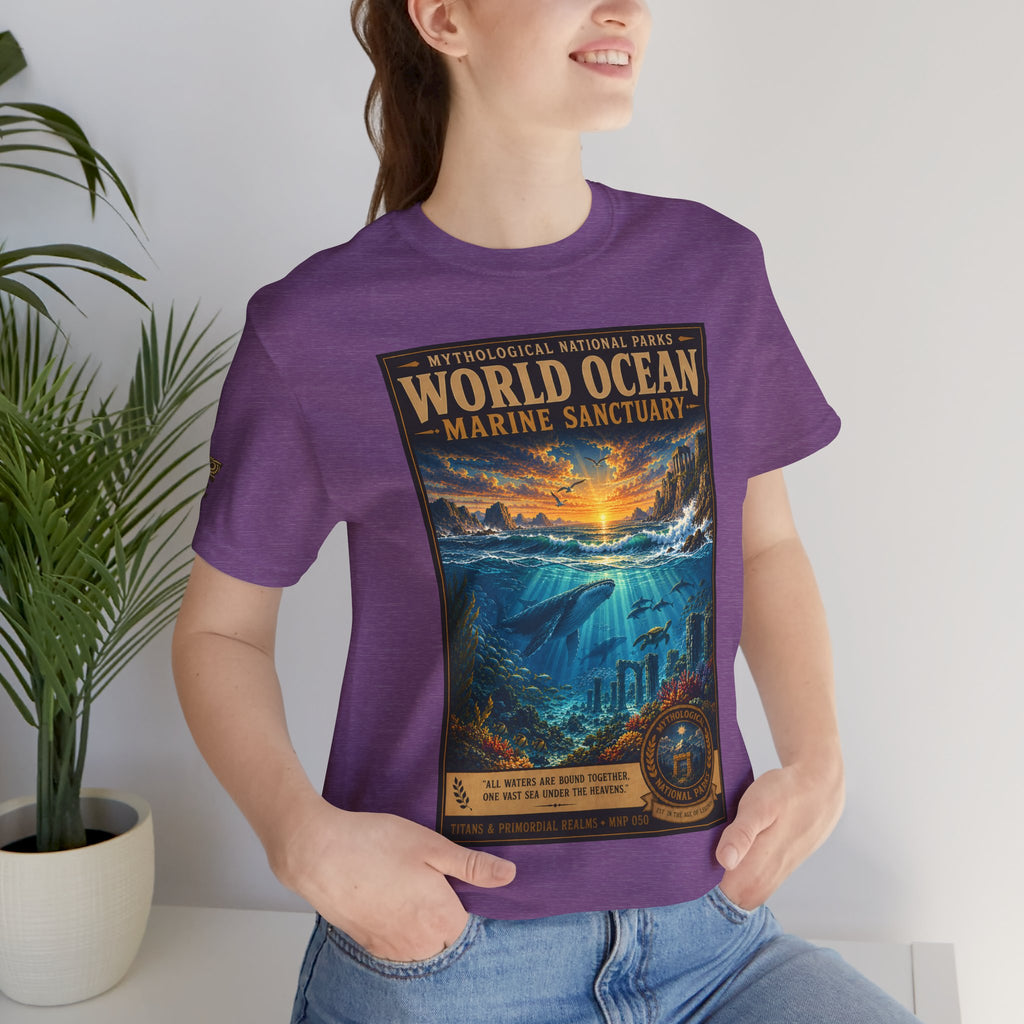 Mythological National Parks COLLECTION V- #050-050 TITANS & PRIMORDIAL REALMS | Vintage nature poster Tee | Mythological National Parks graphic shirt