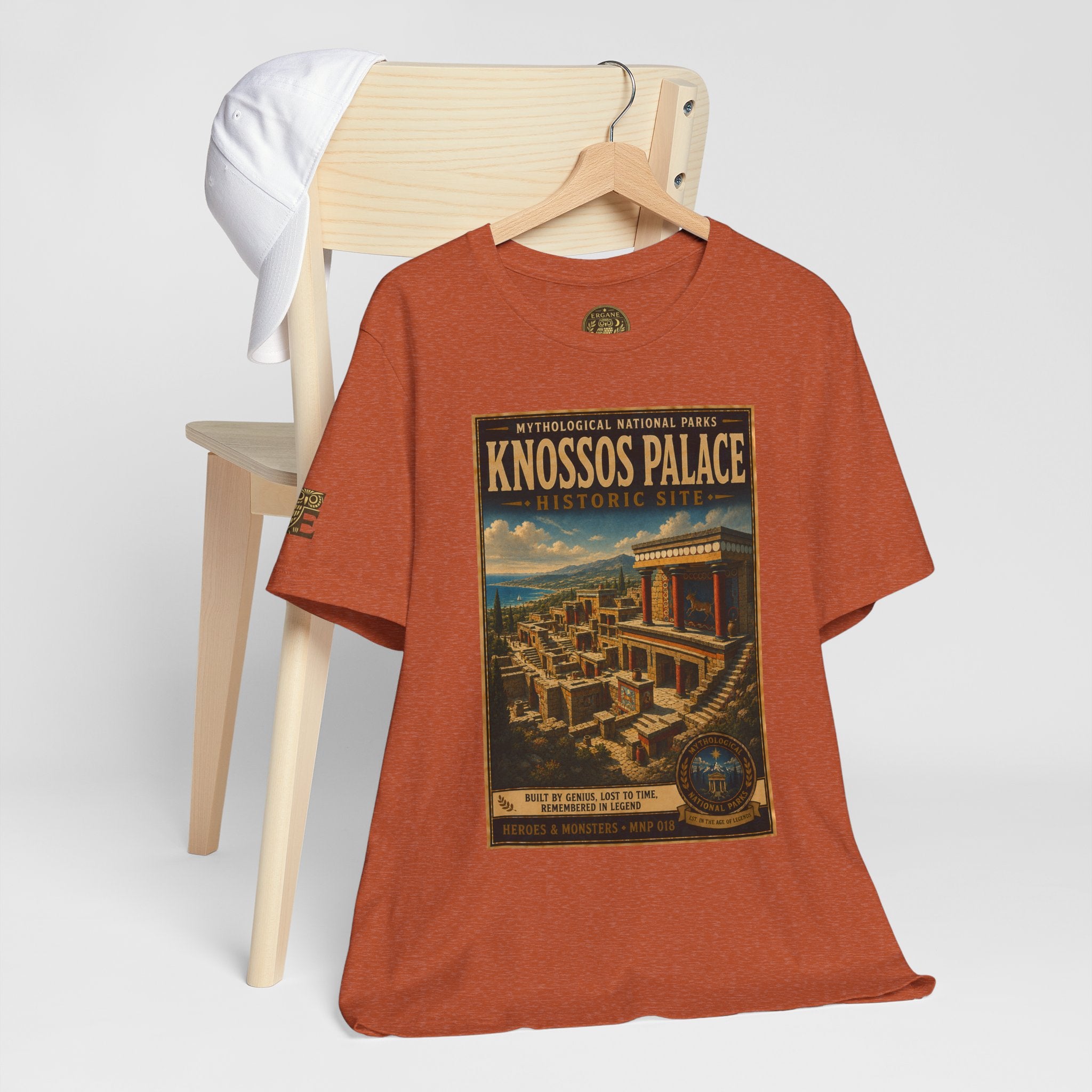 Mythological National Parks Collection III- #018-028 - Heros & Monsters | Vintage nature poster Tee | Mythological National Parks graphic shirt