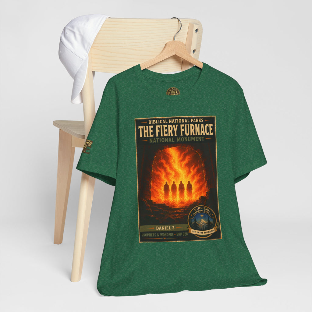 Biblical National Parks Collection V- Prophets & Wonders #028/030 Daniel 3 | Vintage nature poster Tee | Biblical national parks graphic shirt