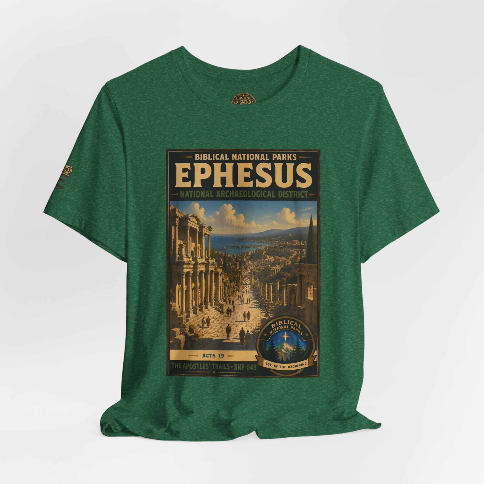 Biblical National Parks Collection VIII- The Apostles' Trails #048/049 | Acts 19 | Vintage nature poster Tee | Biblical national parks graphic shirt