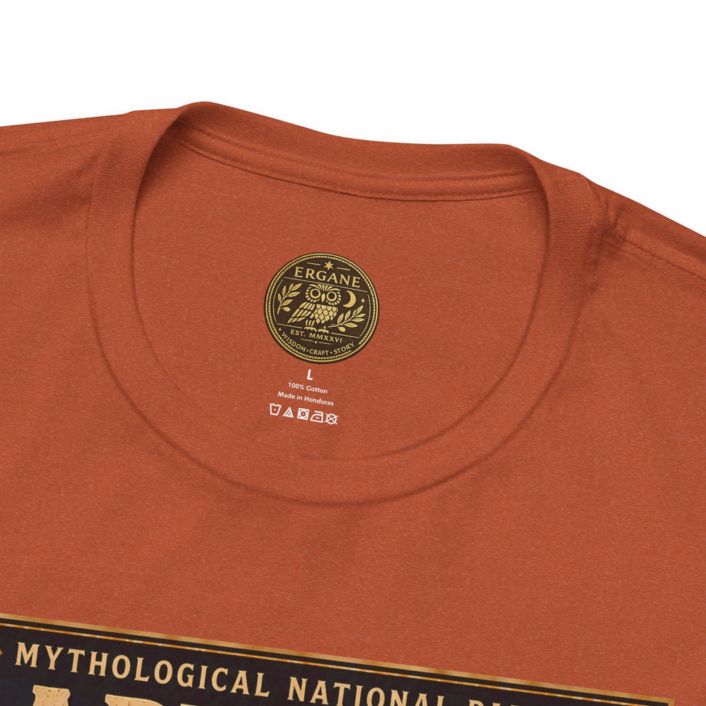 Mythological National Parks Collection III- #017-028 - Heros & Monsters | Vintage nature poster Tee | Mythological National Parks graphic shirt