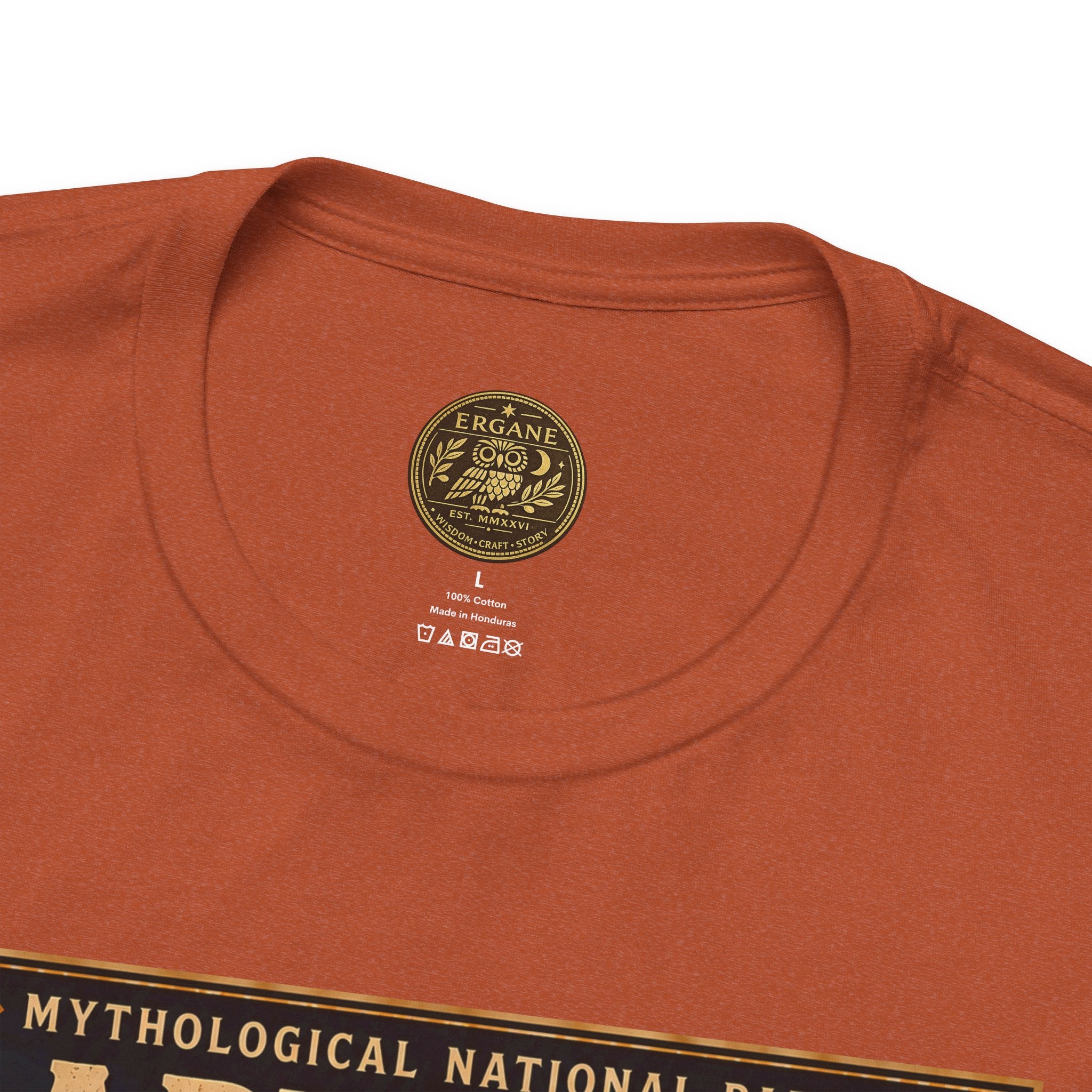 Mythological National Parks Collection III- #017-028 - Heros & Monsters | Vintage nature poster Tee | Mythological National Parks graphic shirt