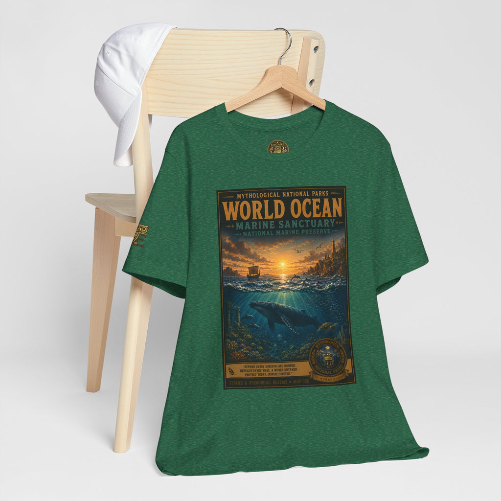 Mythological National Parks COLLECTION V- #050-050 TITANS & PRIMORDIAL REALMS | Vintage nature poster Tee | Mythological National Parks graphic shirt