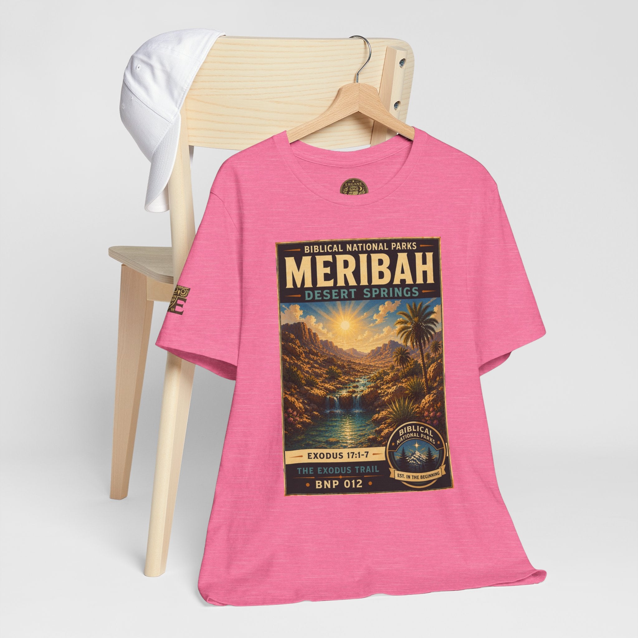Biblical National Parks Collection II- The Exodus Trail #012/013 Exodus 17: 1-7 | Vintage nature poster Tee | Biblical national parks graphic shirt