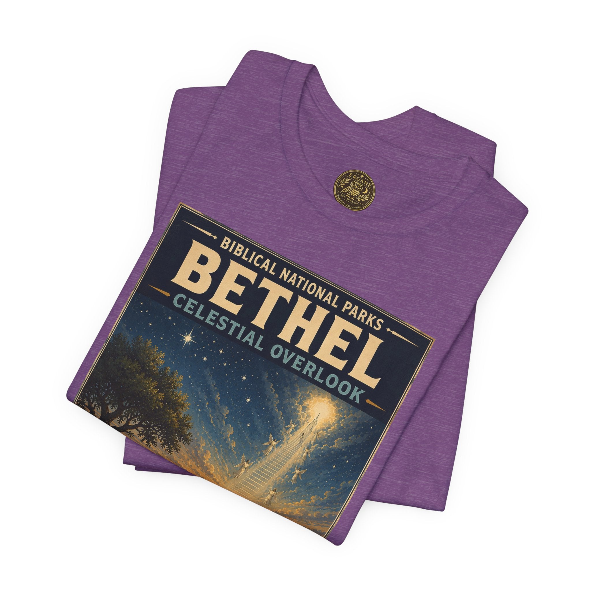 Biblical National Parks Collection I- In The Beginning #006/006 Genesis 28: 10-22 | Vintage nature poster Tee | Biblical national parks graphic shirt