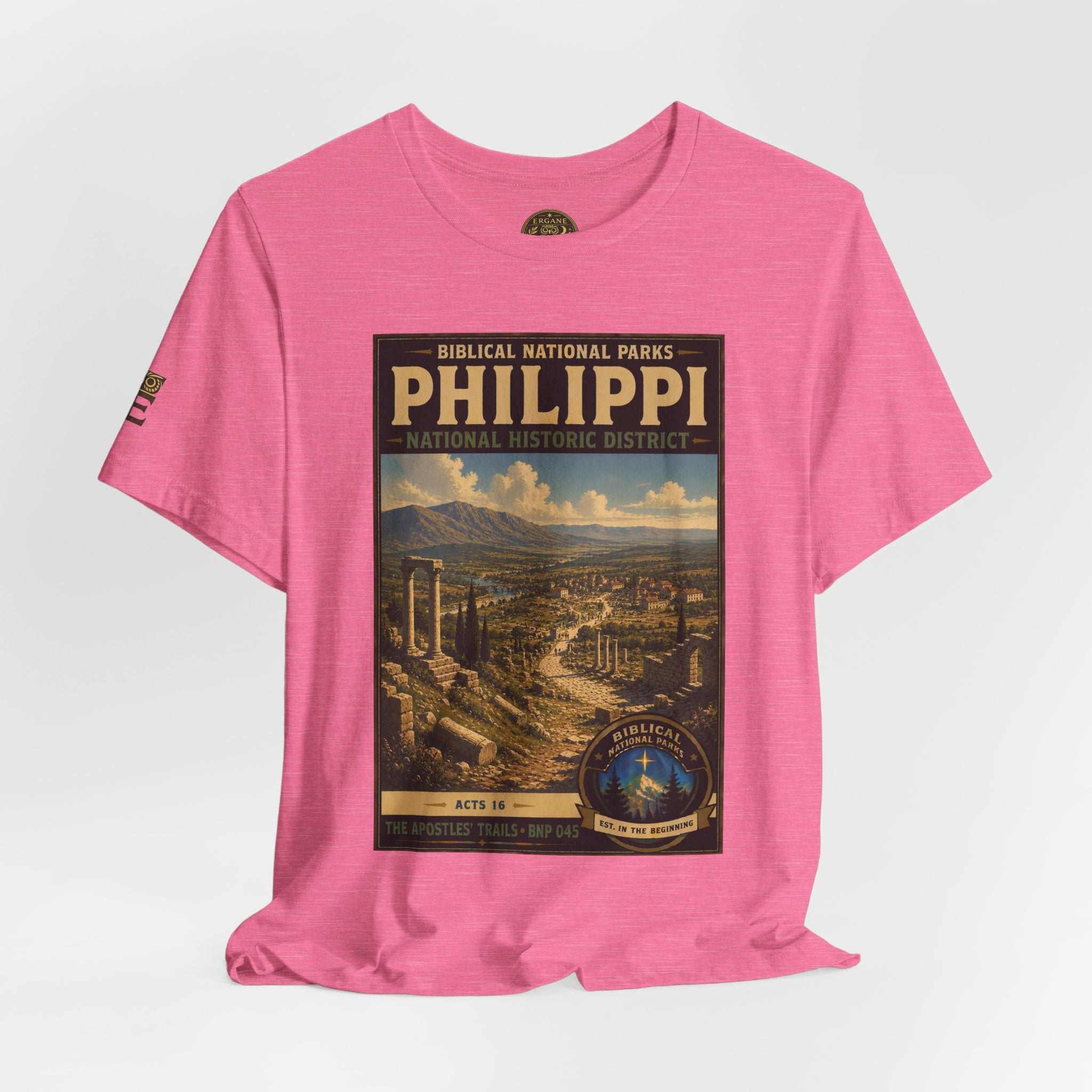 Biblical National Parks Collection VIII- The Apostles' Trails #045/049 | Acts 16 | Vintage nature poster Tee | Biblical national parks graphic shirt