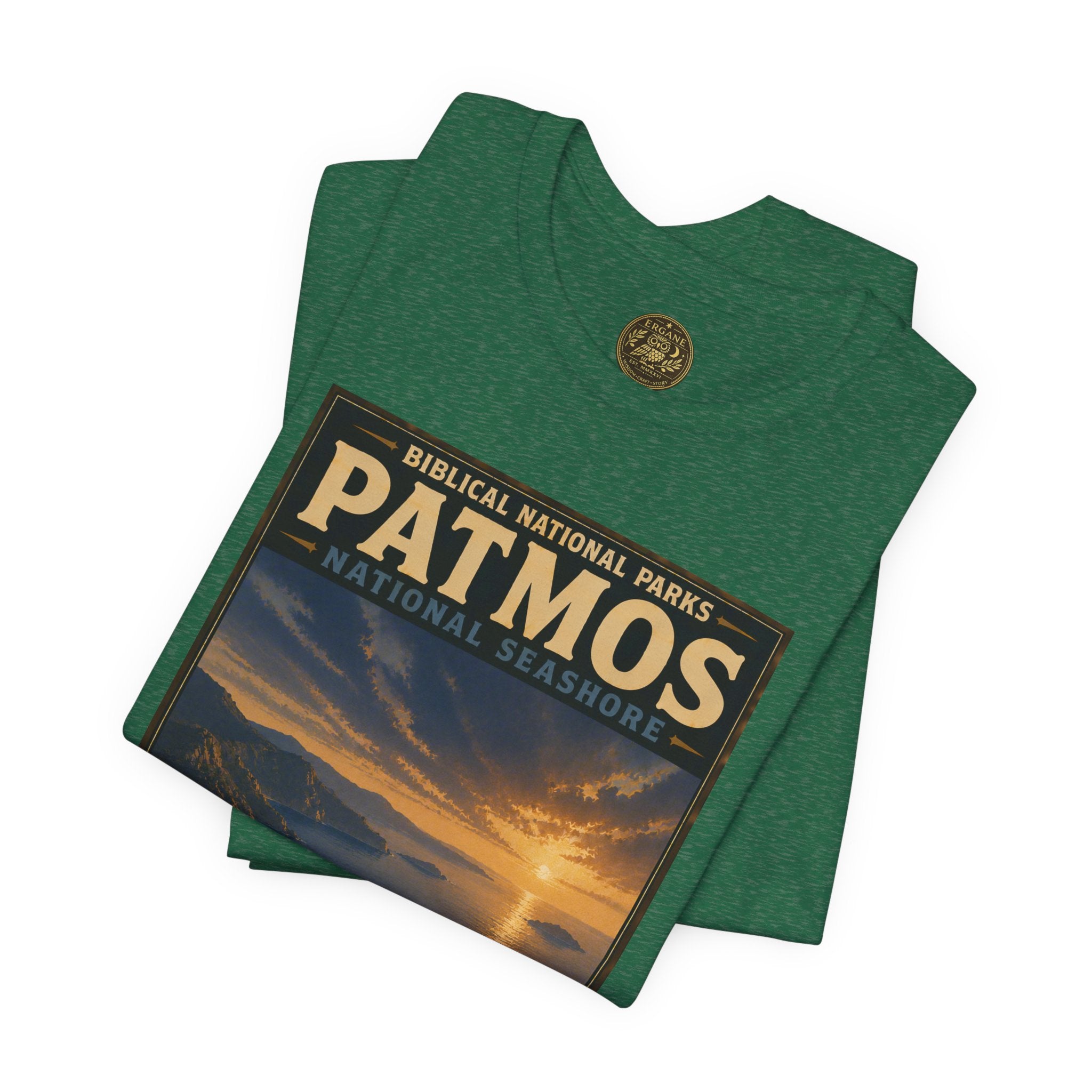Biblical National Parks Collection X- #055/061 - Revelation: The Final Frontier | Revelation 1 | Vintage nature poster Tee | Biblical national parks graphic shirt