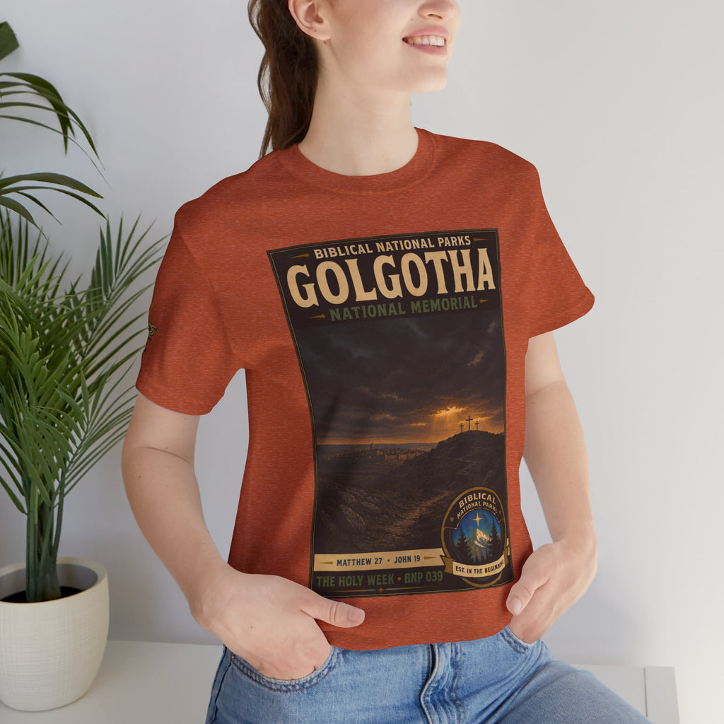 Biblical National Parks Collection VII- The Holy Week #039/041 | Matthew 27 - John 19 | Vintage nature poster Tee | Biblical national parks graphic shirt