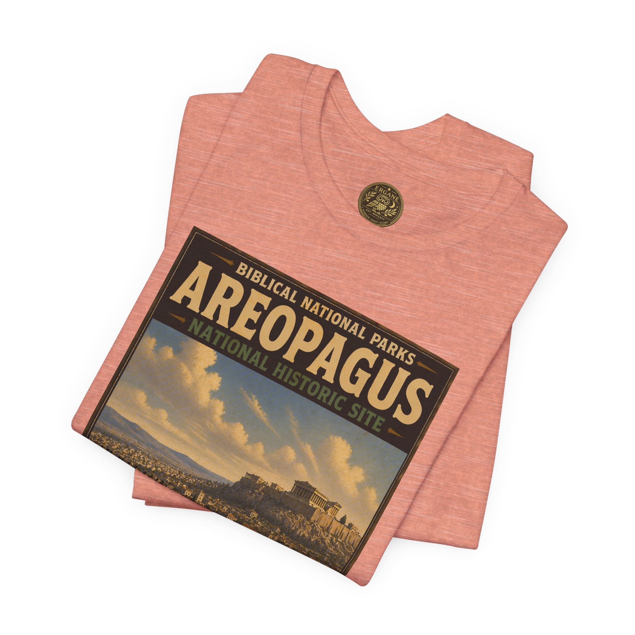 Biblical National Parks Collection VIII- The Apostles' Trails #046/049 | Acts 17 | Vintage nature poster Tee | Biblical national parks graphic shirt