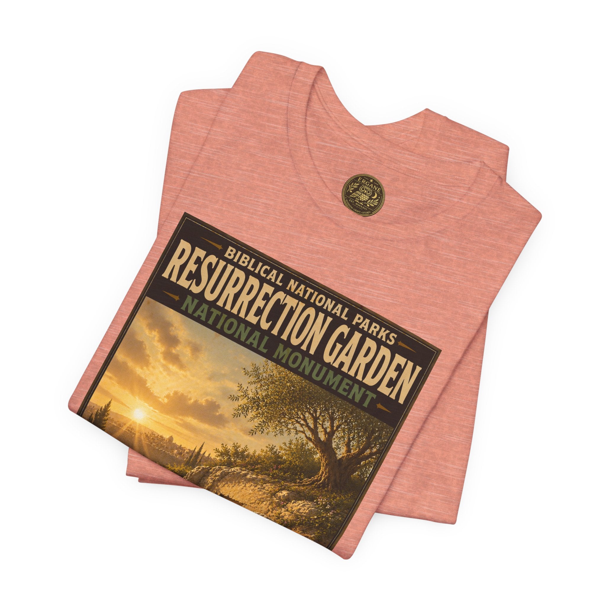 Biblical National Parks Collection VII- The Holy Week #041/041 | Matthew 28 - John 20 | Vintage nature poster Tee | Biblical national parks graphic shirt