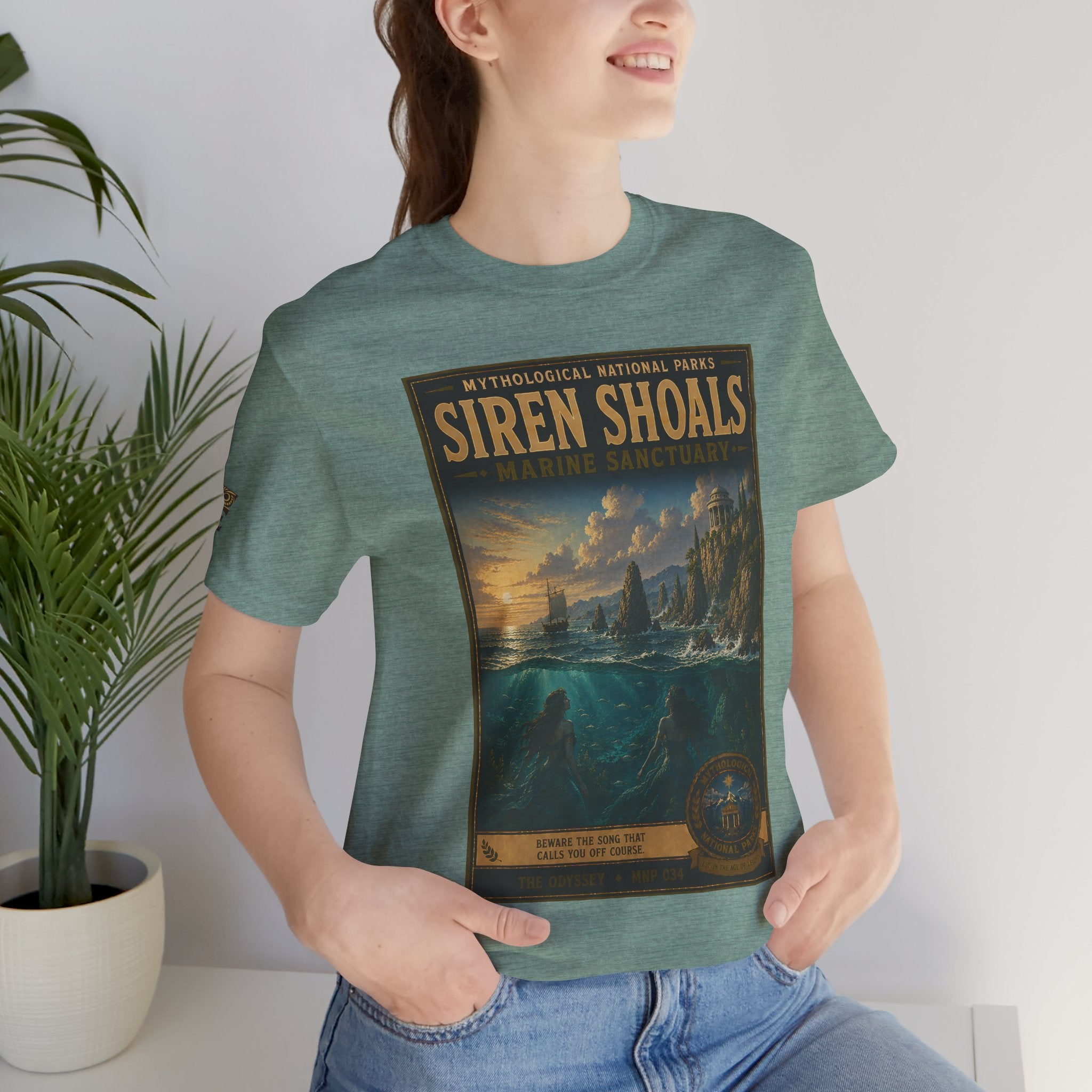 Mythological National Parks Collection IV- #034-038 - THE ODYSSEY | Vintage nature poster Tee | Mythological National Parks graphic shirt