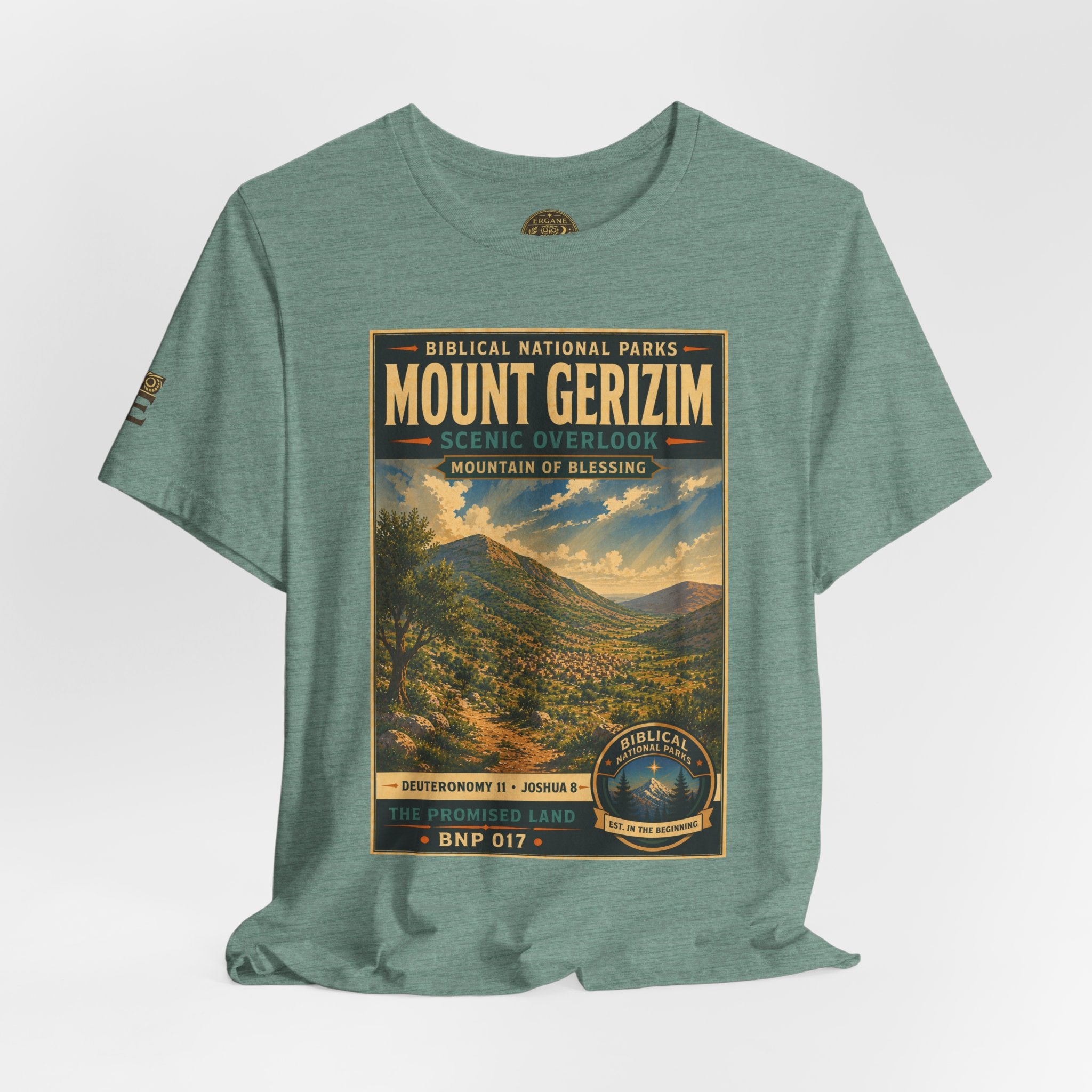 Biblical National Parks Collection III- The Promised Land #017/018 Joshua 8 | Vintage nature poster Tee | Biblical national parks graphic shirt