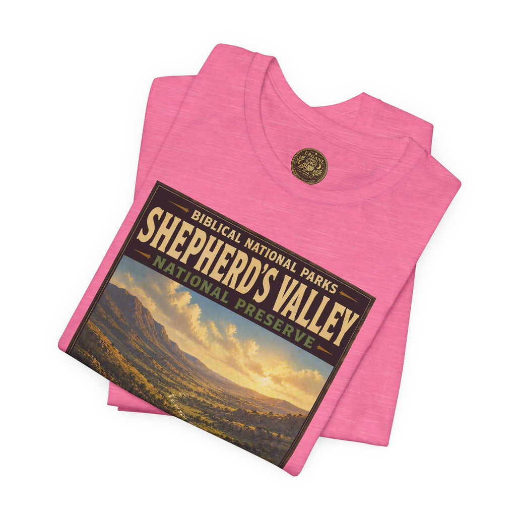 Biblical National Parks Collection IX- #050/054 -Psalms & Sacred Landscapes | Psalm 23 | Vintage nature poster Tee | Biblical national parks graphic shirt