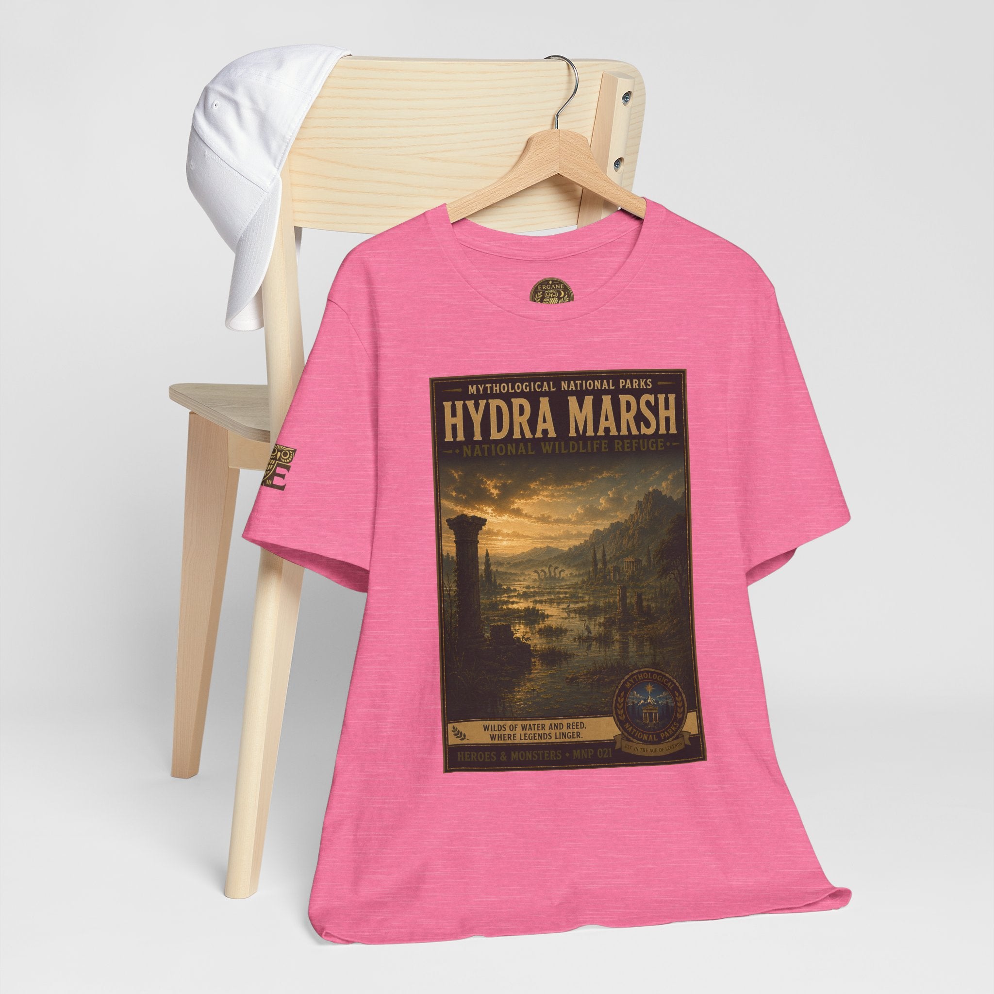 Mythological National Parks Collection III- #021-028 - Heros & Monsters | Vintage nature poster Tee | Mythological National Parks graphic shirt