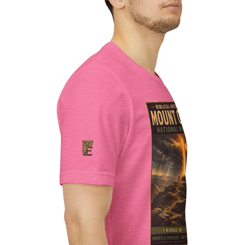 Biblical National Parks Collection V- Prophets & Wonders #025/030 1 Kings 18 | Vintage nature poster Tee | Biblical national parks graphic shirt