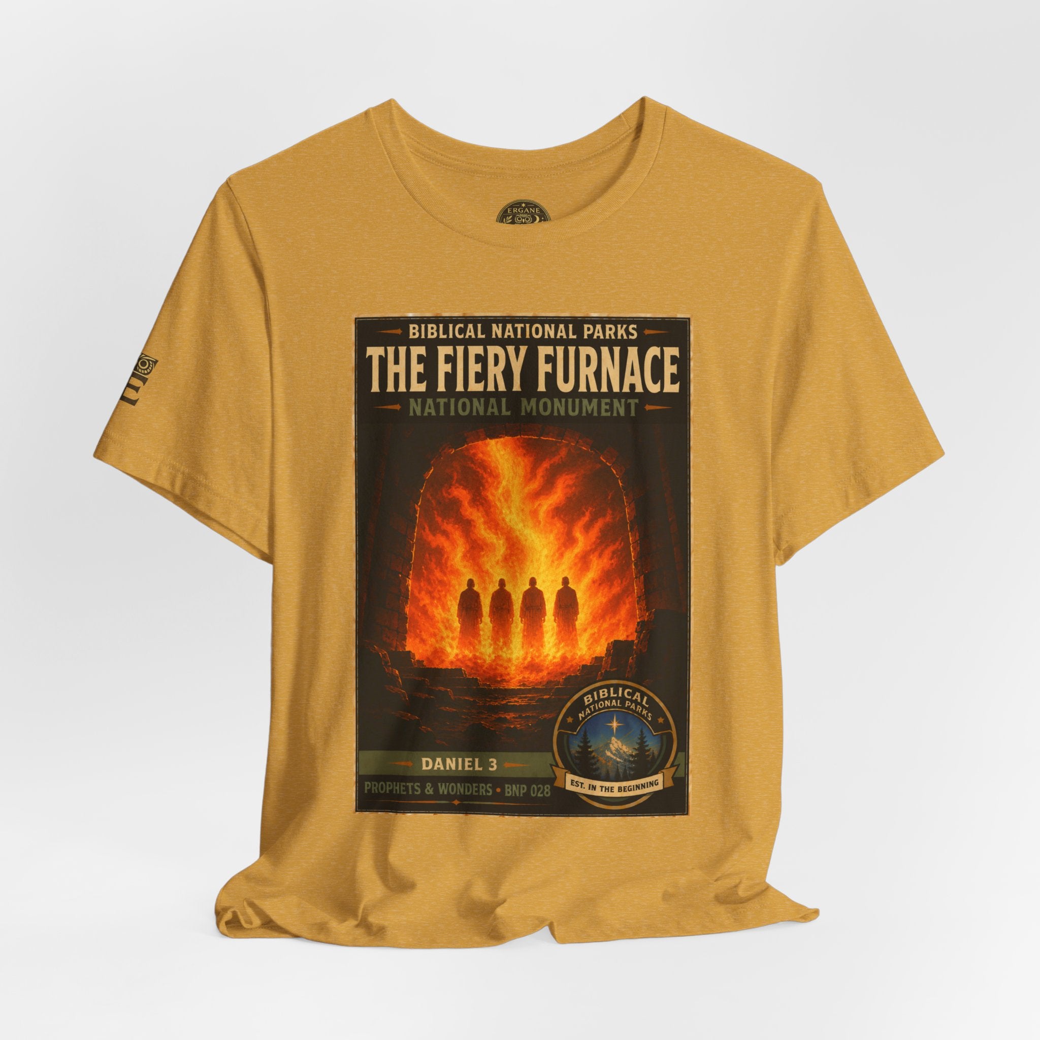 Biblical National Parks Collection V- Prophets & Wonders #028/030 Daniel 3 | Vintage nature poster Tee | Biblical national parks graphic shirt