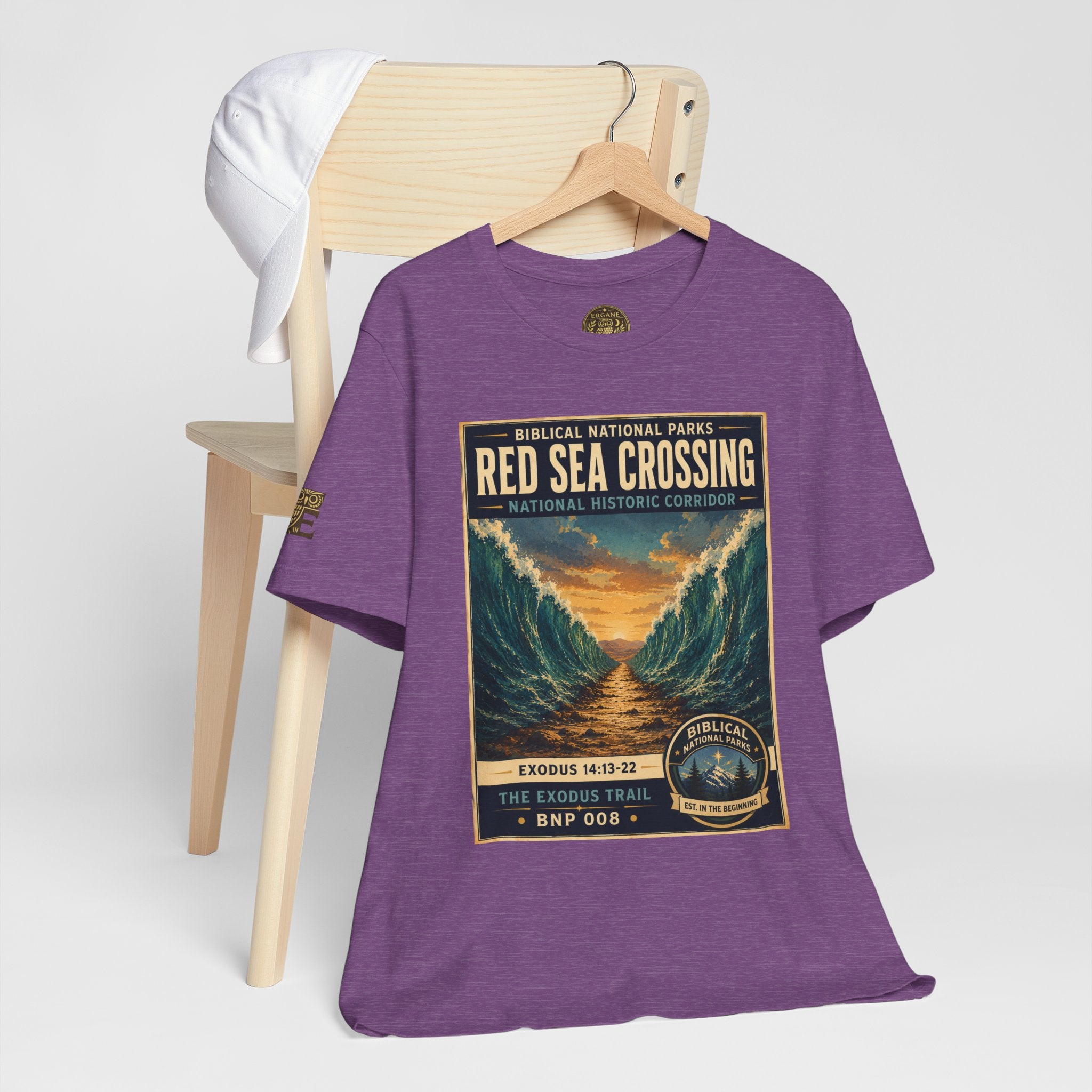 Biblical National Parks Collection II- The Exodus Trail #008/013 Exodus 14: 13-22 | Vintage nature poster Tee | Biblical national parks graphic shirt