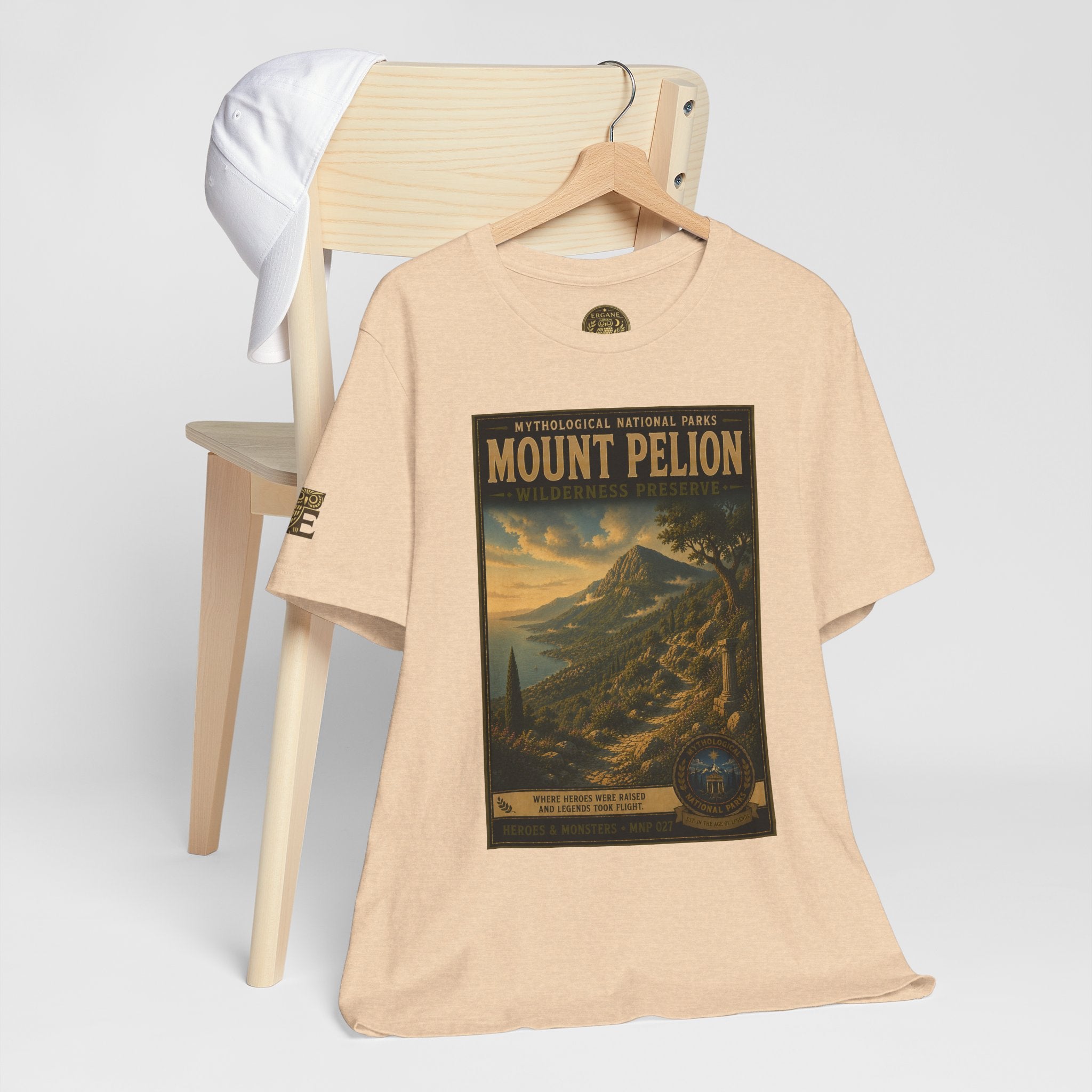 Mythological National Parks Collection III- #027-028 - Heros & Monsters | Vintage nature poster Tee | Mythological National Parks graphic shirt