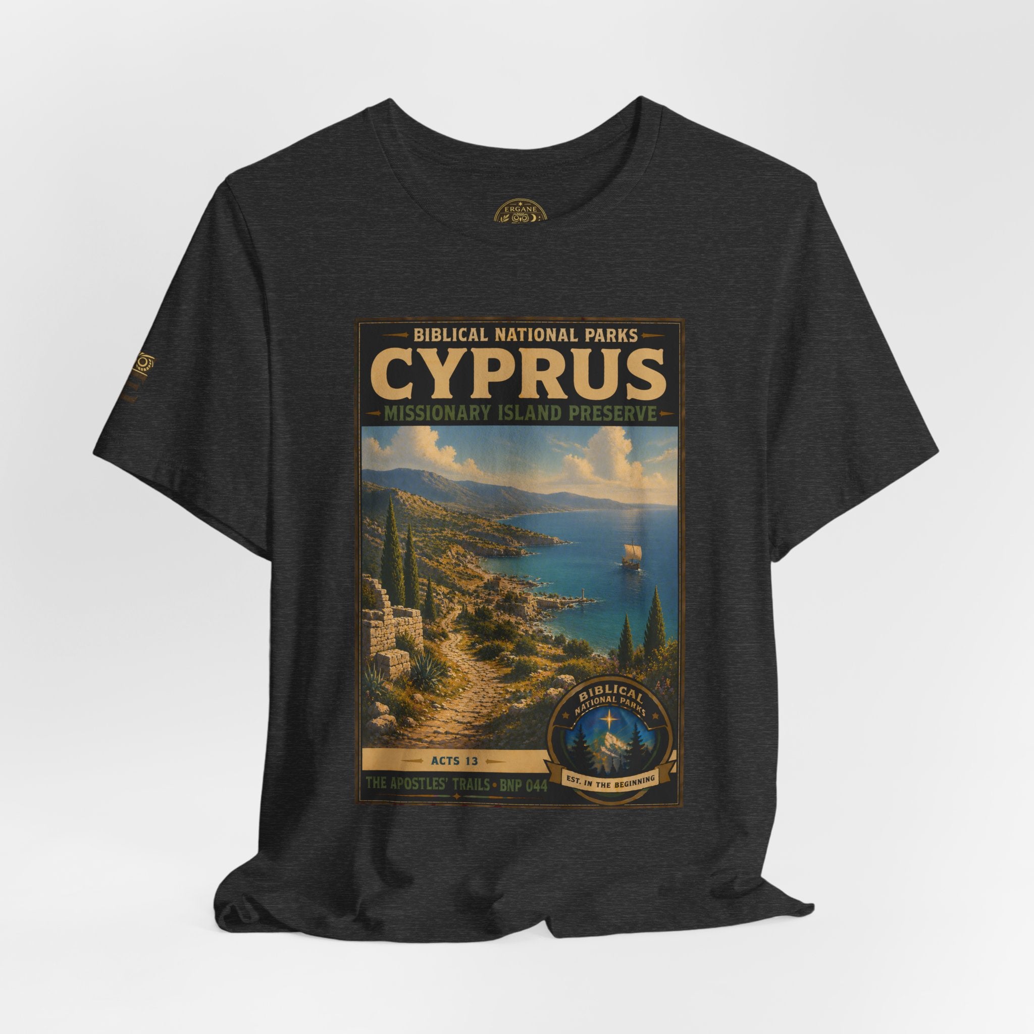 Biblical National Parks Collection VIII- The Apostles' Trails #044/049 | Acts 13 | Vintage nature poster Tee | Biblical national parks graphic shirt