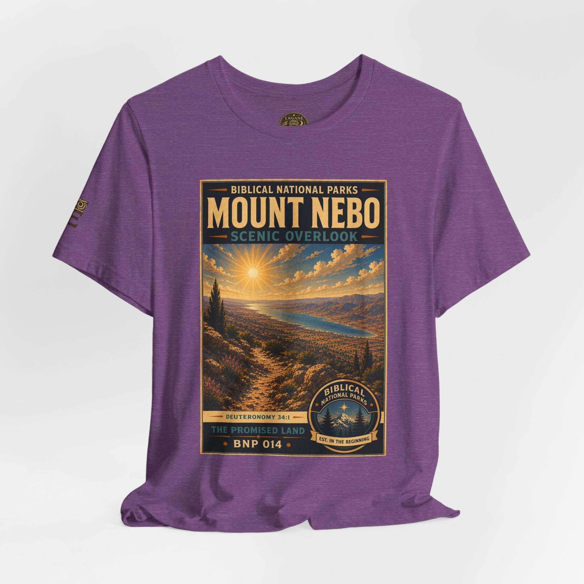 Biblical National Parks Collection III- The Promised Land #014/018 Deuteronomy 34:1 | Vintage nature poster Tee | Biblical national parks graphic shirt