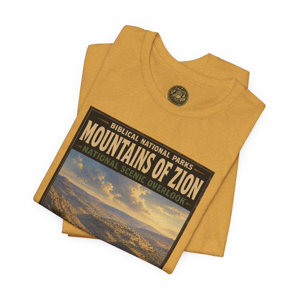 Biblical National Parks Collection IX- #053/054 -Psalms & Sacred Landscapes | Psalm 125 | Vintage nature poster Tee | Biblical national parks graphic shirt