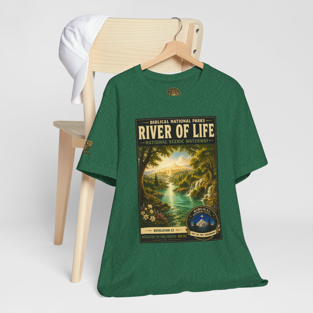 Biblical National Parks Collection X- #061/061 - Revelation: The Final Frontier | Revelation 22 | Vintage nature poster Tee | Biblical national parks graphic shirt 2