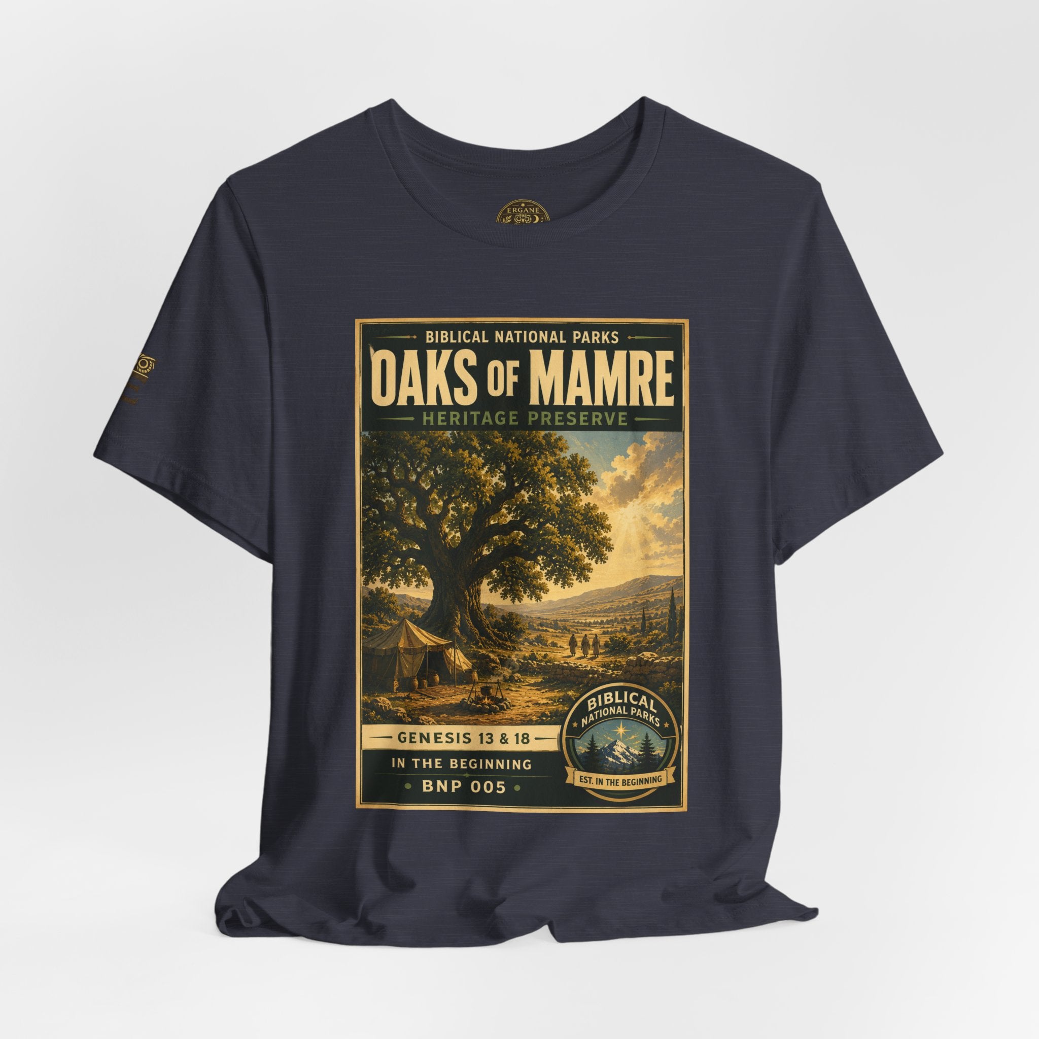 Biblical National Parks Collection I- In The Beginning #005/006 Genesis 13 & 18 | Vintage nature poster Tee | Biblical national parks graphic shirt