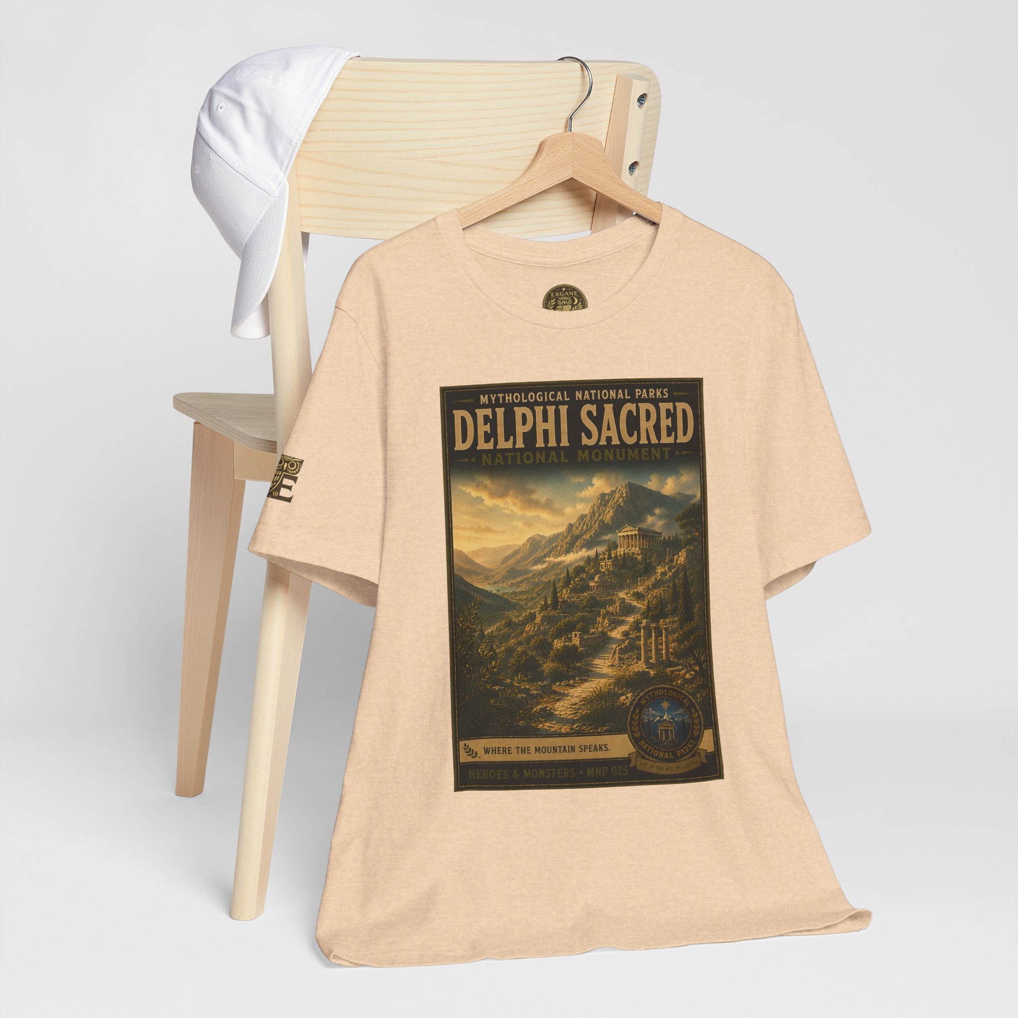 Mythological National Parks Collection III- #025-028 - Heros & Monsters | Vintage nature poster Tee | Mythological National Parks graphic shirt